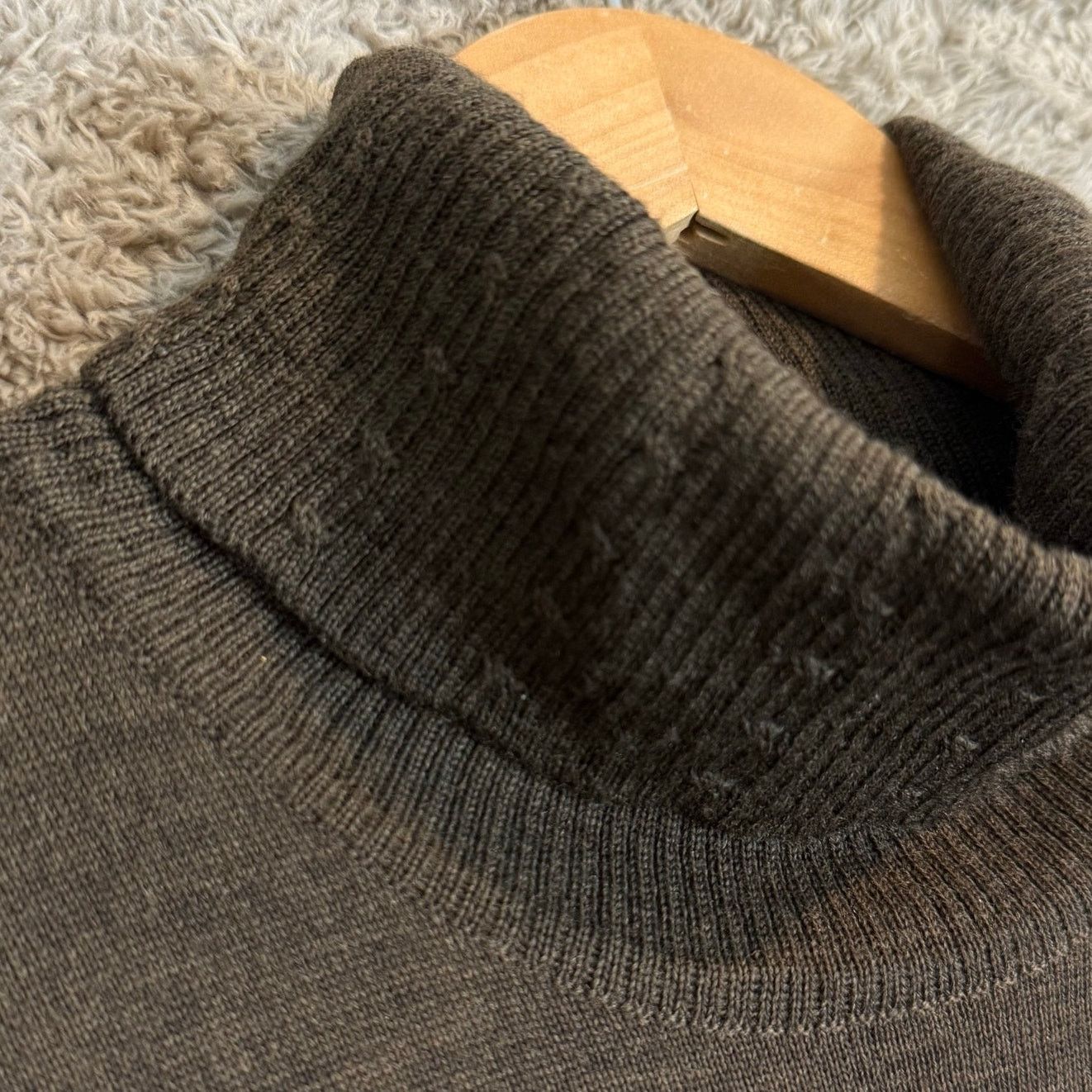 Other Poala Todesco Brown Wool Turtleneck Sweater Pullover M Size M / US 6-8 / IT 42-44 - 3 Thumbnail