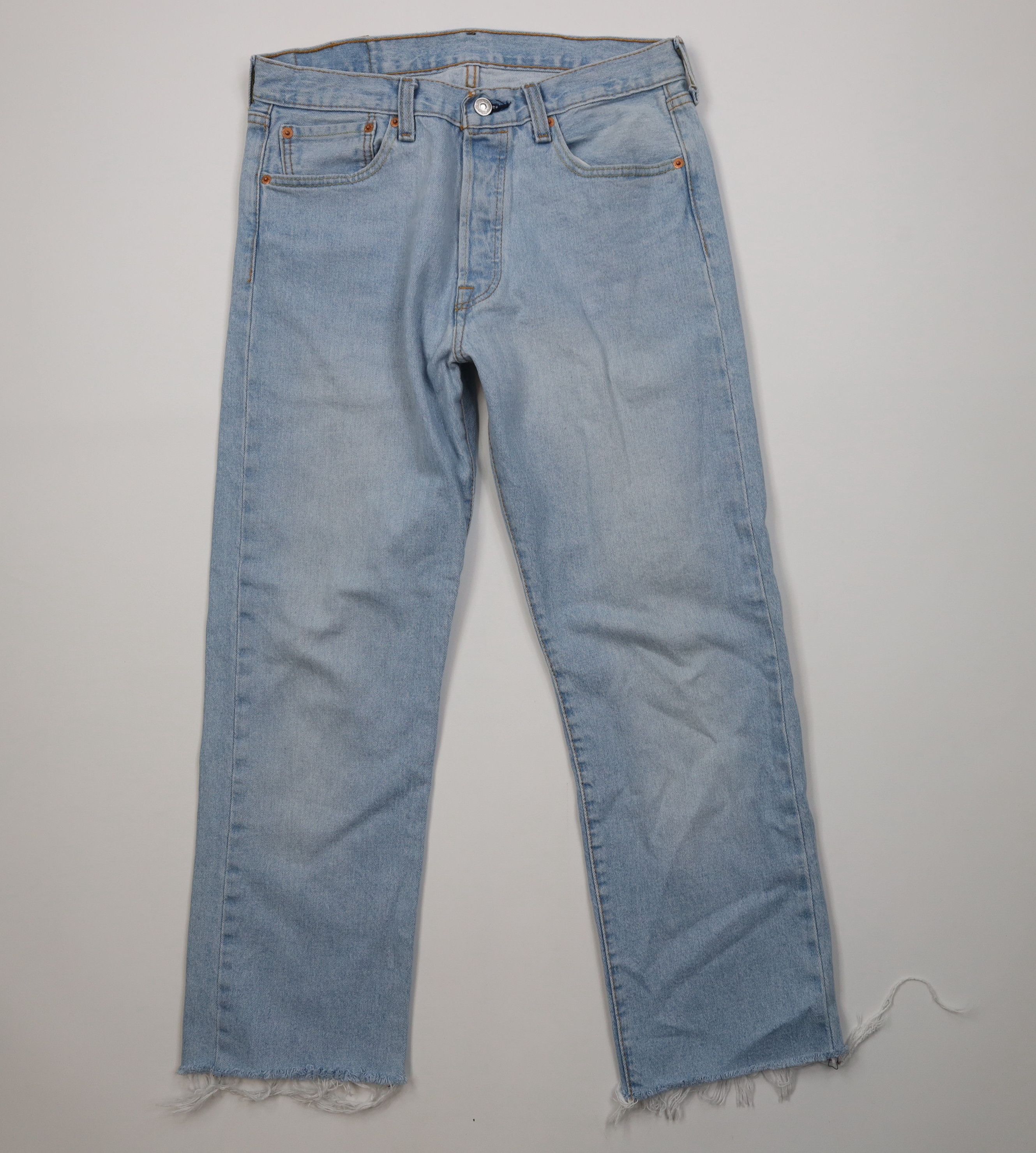Levi's Vintage Y2K Levis 501xx Custom Cut Off Original Fit Jeans Size US 32 / EU 48 - 1 Thumbnail