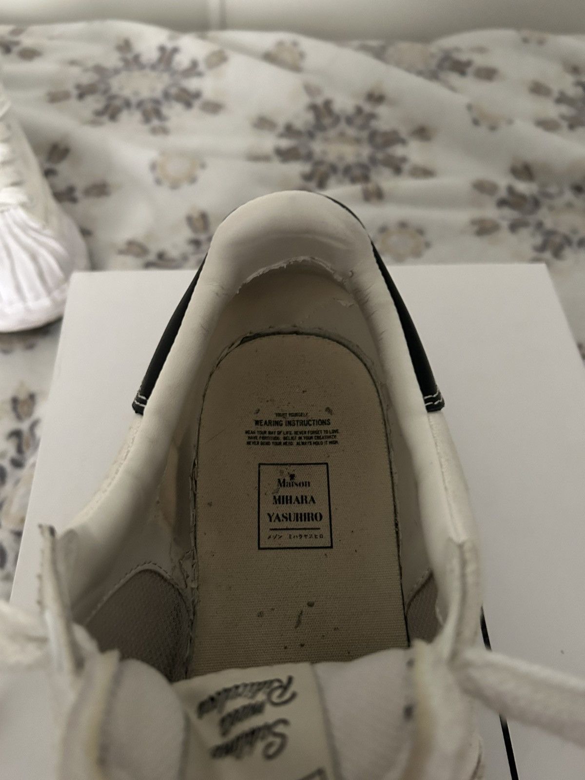Maison MIHARA YASUHIRO Maison Mihara Yasuhiro OG Sole Canvas Low – White Size US 10 / EU 43 - 11 Thumbnail