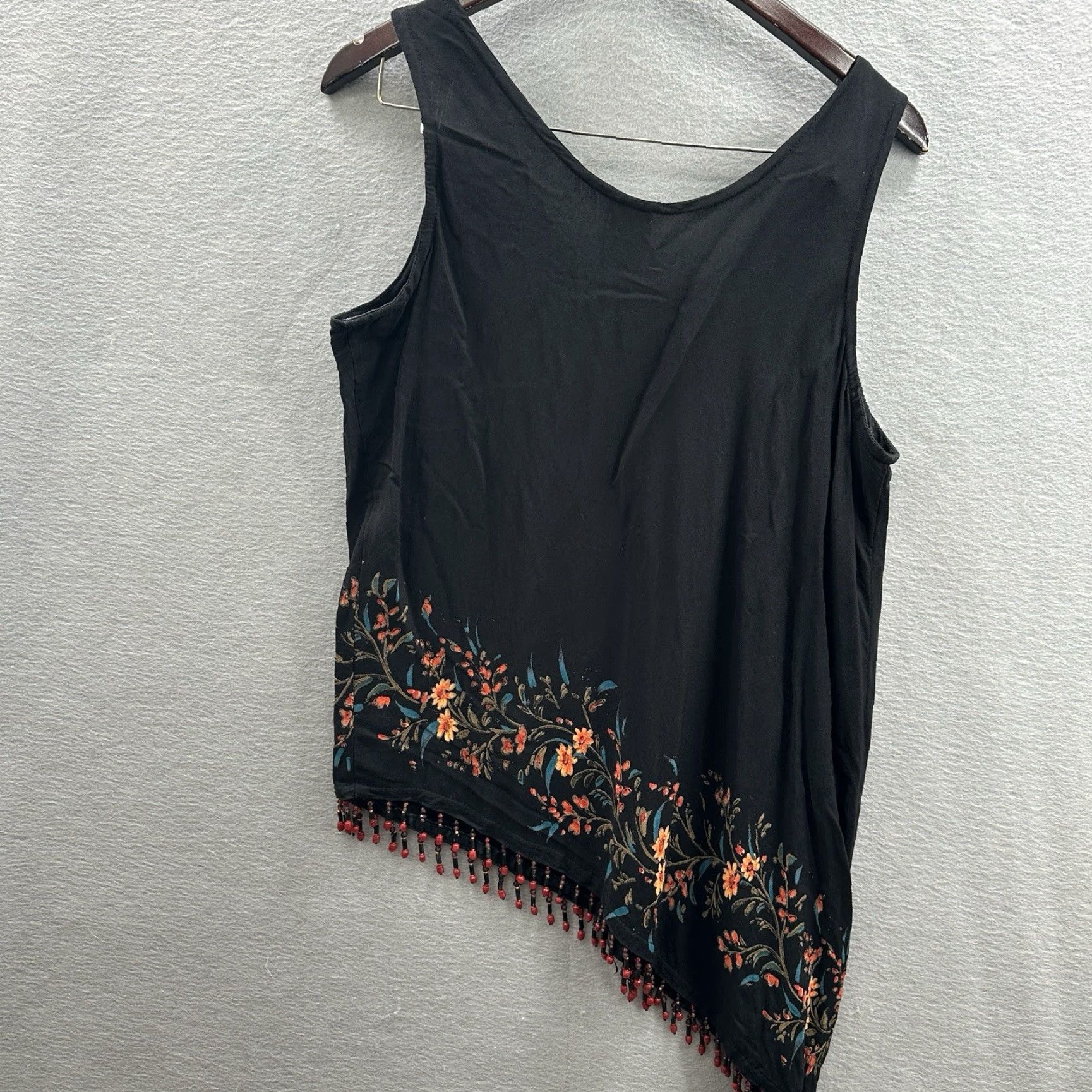 Vintage VINTAGE Magic Of The Moon Blouse L Black Floral Boho Cottagecore y2k Women Size L / US 10 / IT 46 - 6 Thumbnail
