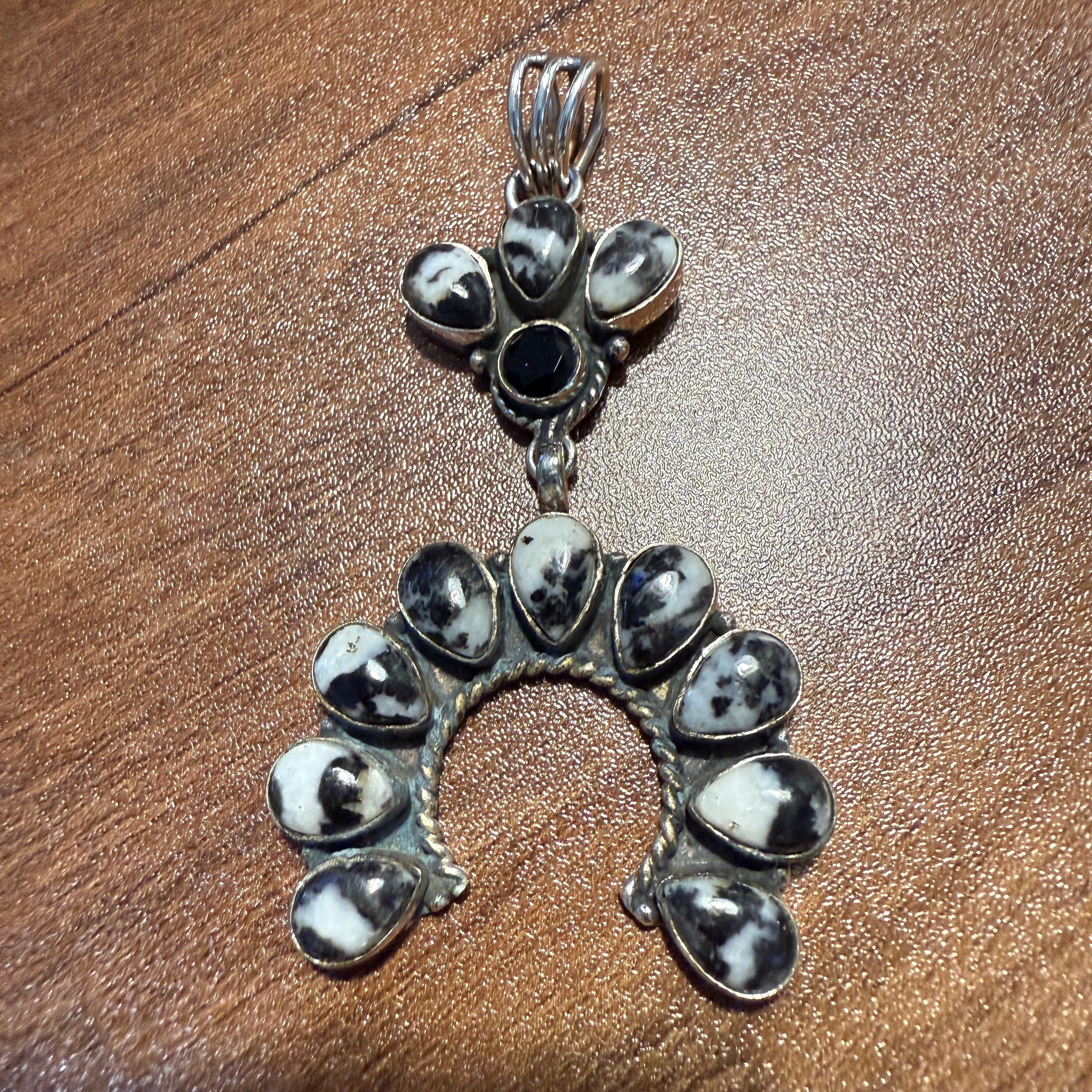 Other White Buffalo Turquoise Navajo Pendant In Sterling Silver Size ONE SIZE - 4 Thumbnail
