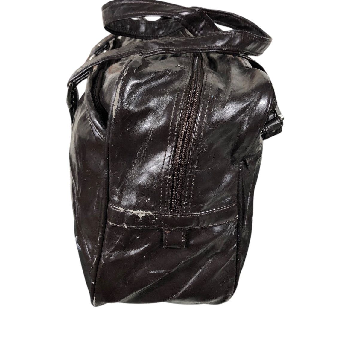 Nike 📌Vintage Soft Leather Hand Carry Luggage Nike Big Swoosh Size ONE SIZE - 5 Thumbnail