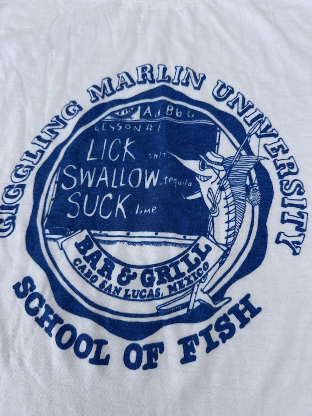 Other Vintage Marlin University Cabo Tee Single Stitch Size US S / EU 44-46 / 1 - 1 Thumbnail