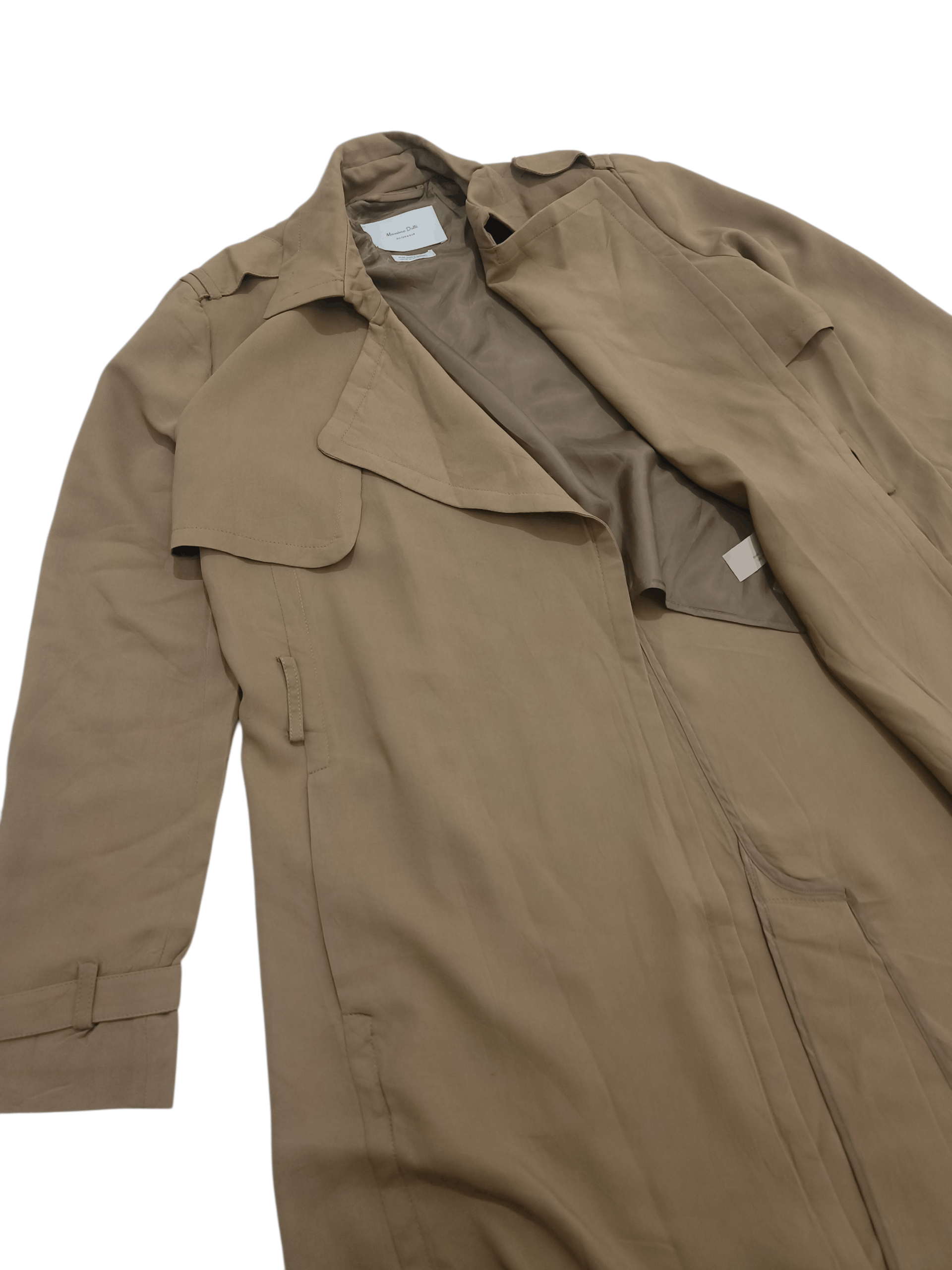 Massimo Dutti Authentic! MASSIMO DUTTI Women's Trench Coat Size M / US 6-8 / IT 42-44 - 8 Thumbnail