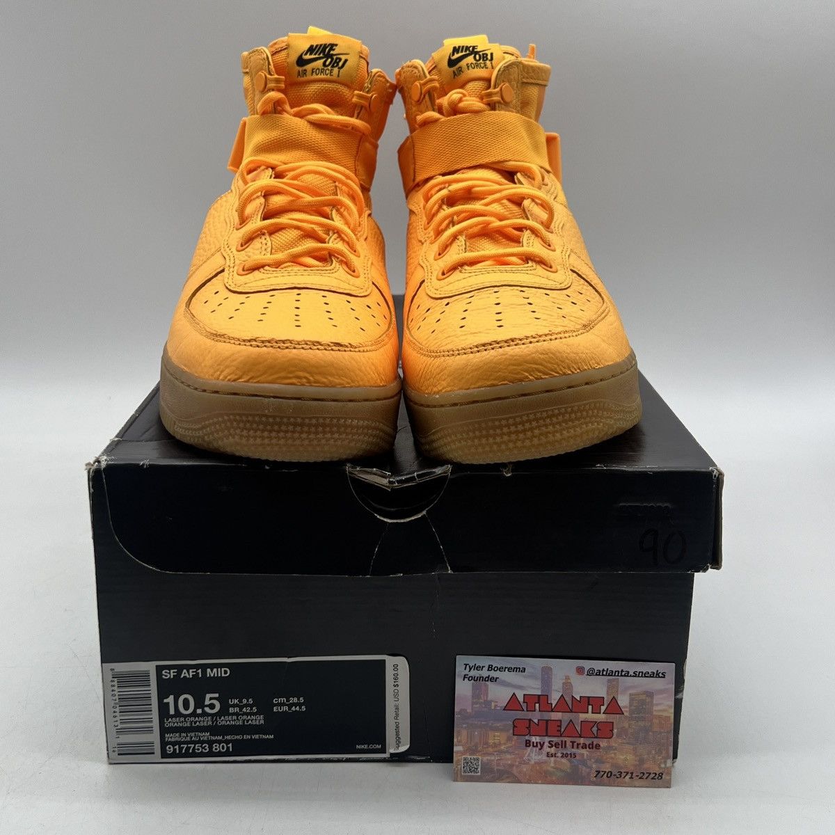 Nike Air Force 1 mid obj Size US 10.5 / EU 43-44 - 2 Thumbnail