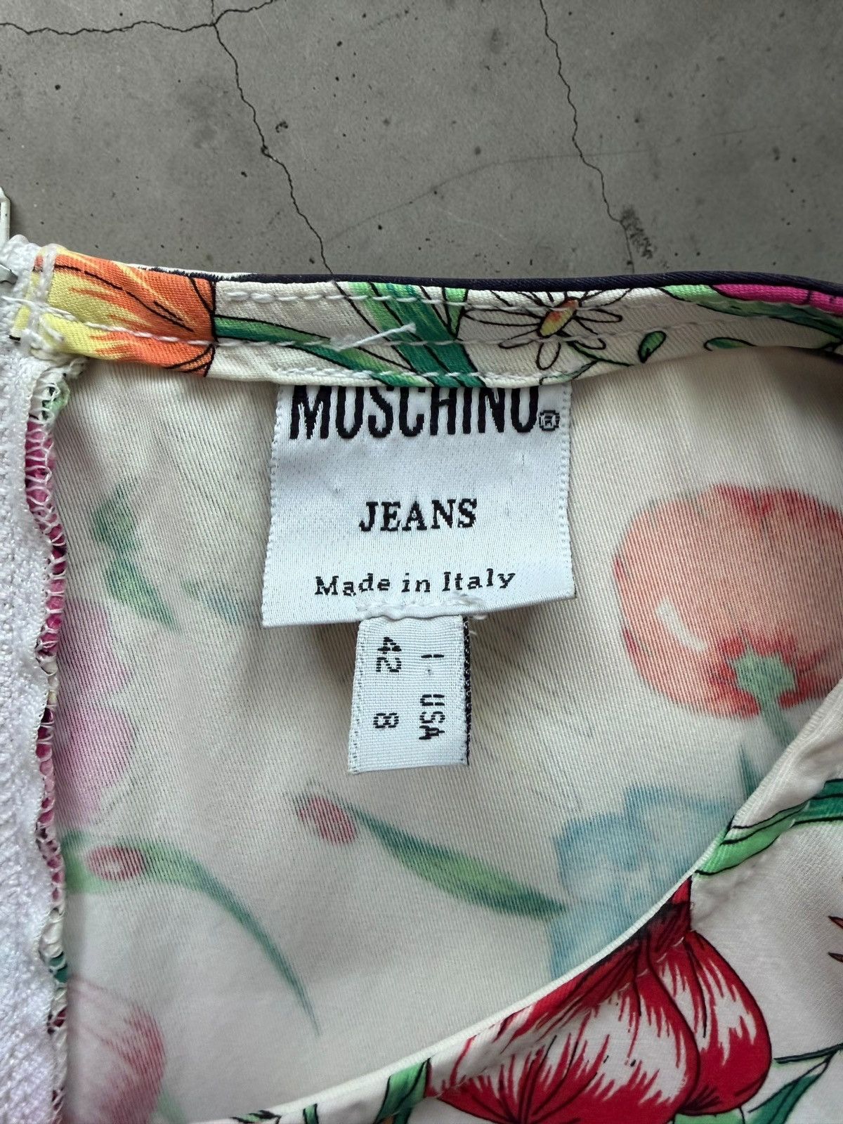 Moschino Vintage 90s Moschino Jeans mid lenght floral dress Size M / US 6-8 / IT 42-44 - 3 Thumbnail