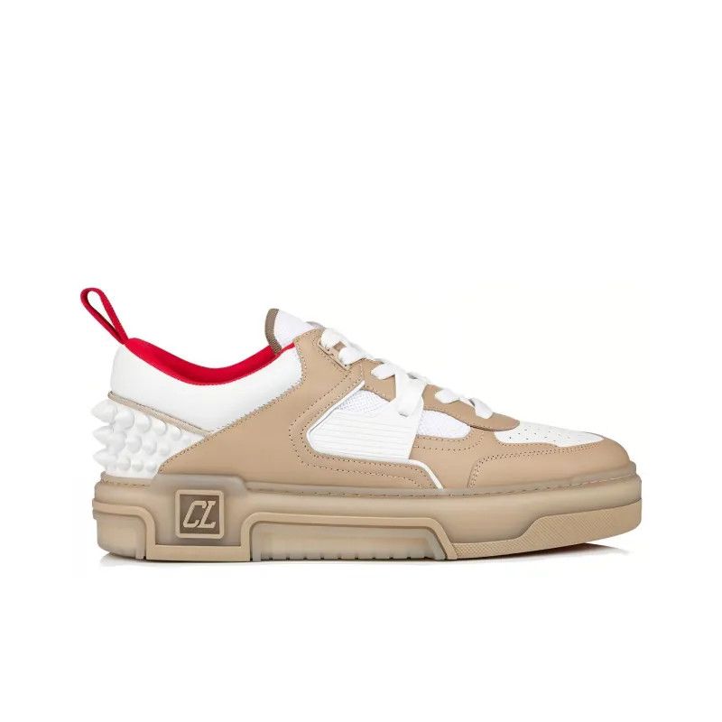 Christian Louboutin o1s1wg110125 Astroloubi Flat Calf/GG in Umber Size US 11.5 / EU 44-45 - 2 Thumbnail