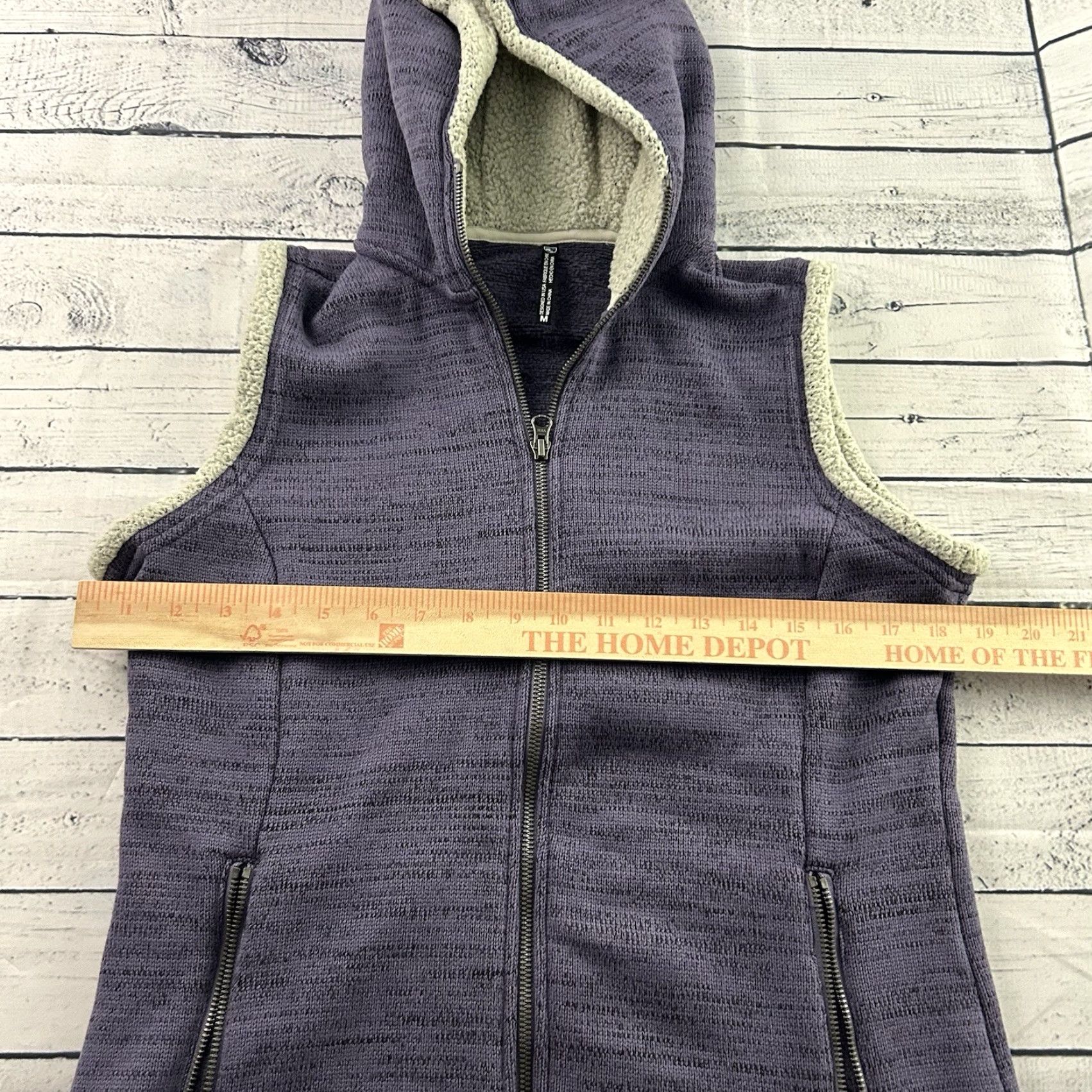 Vintage Kuhl Full Zip Alaska Hooded Sherpa Lined Vest Women's Medium Purple Size M / US 6-8 / IT 42-44 - 3 Thumbnail