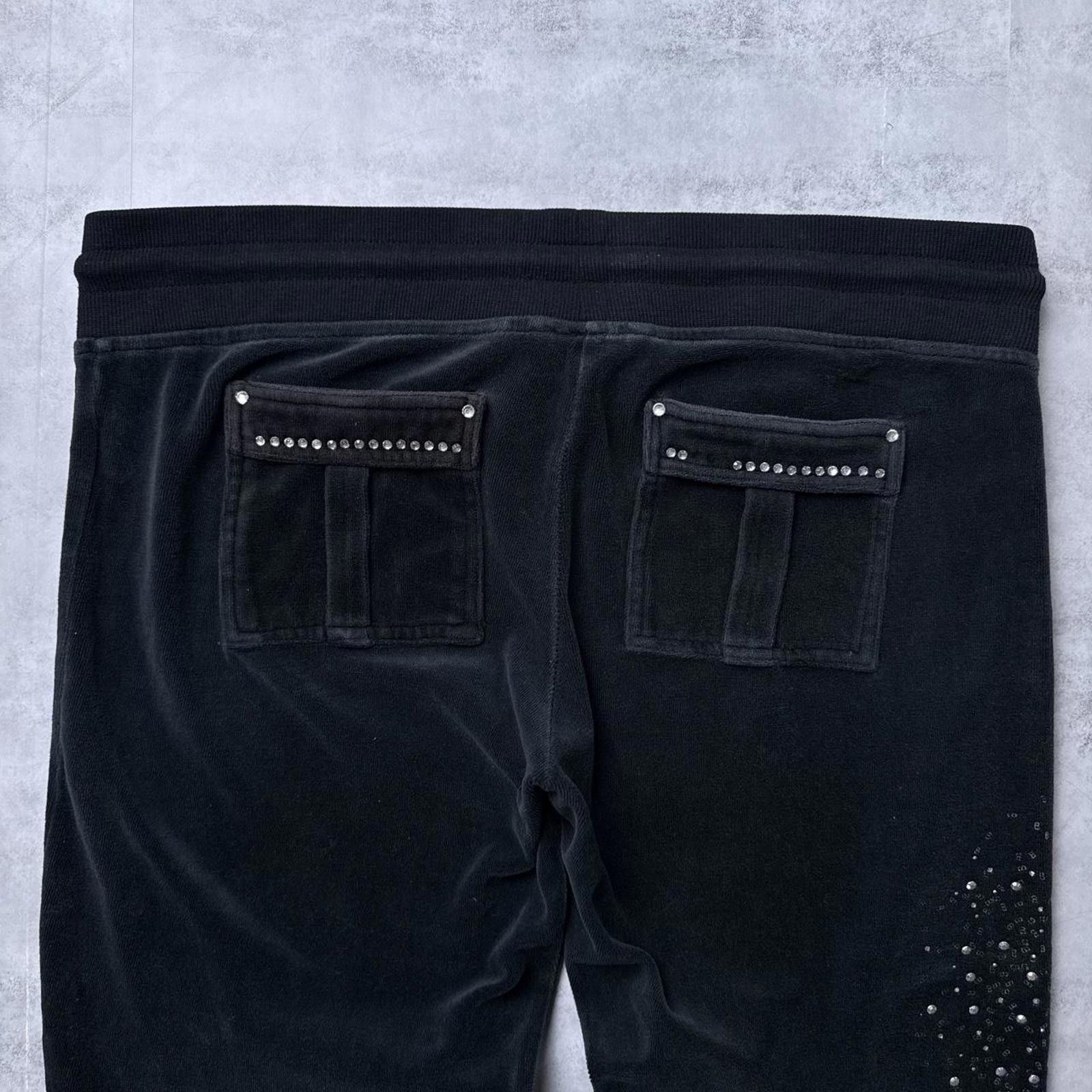 Bcbgmaxazria Y2K BCBG 00s Black Flared Sweatpants Size 36" / US 14 / IT 50 - 8 Thumbnail