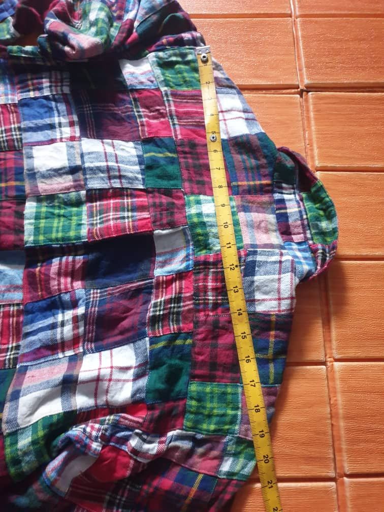 Japanese Brand 💥 Blue Cross Patchwork Japanese brand Shirt Size US L / EU 52-54 / 3 - 10 Thumbnail
