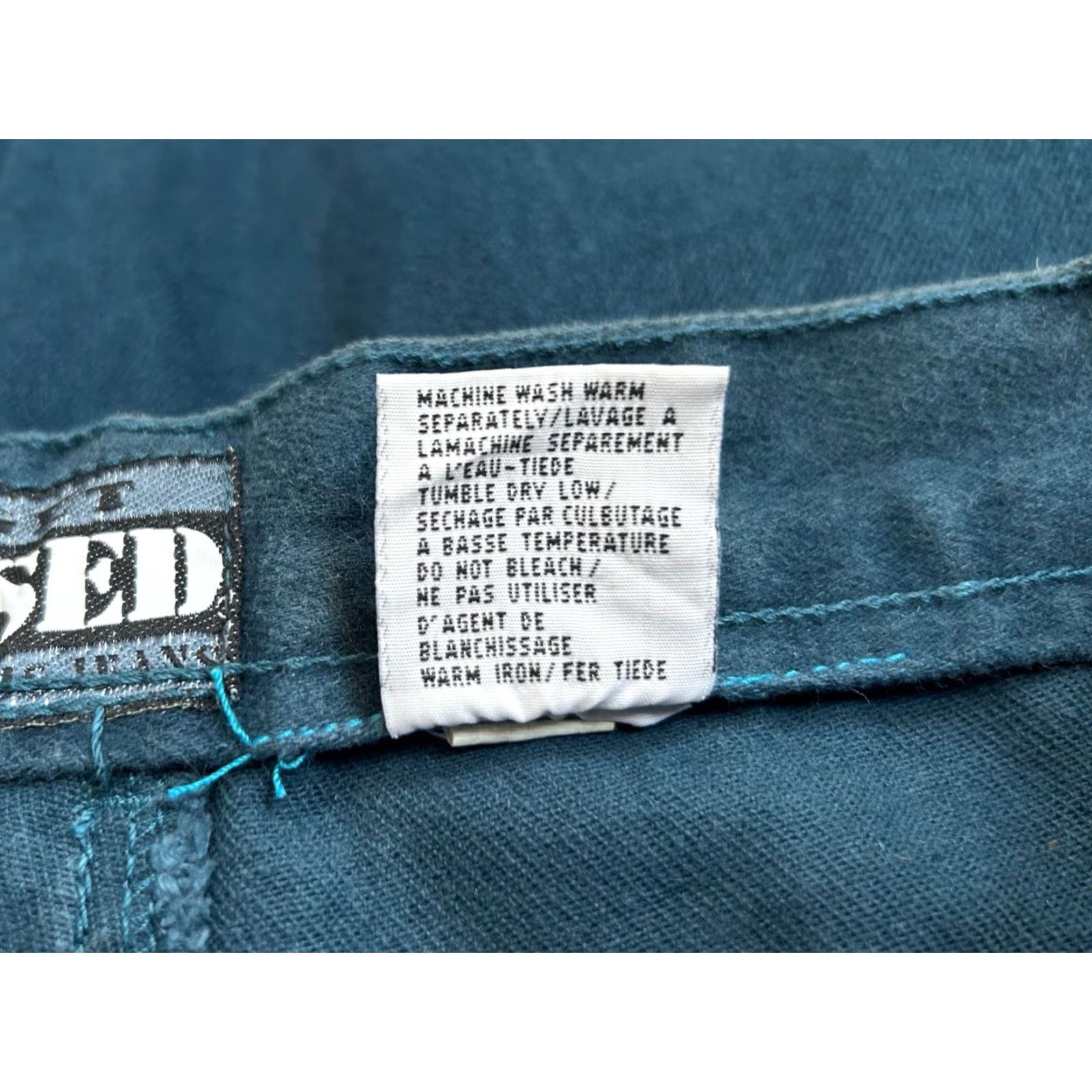 Denime VINTAGE Get Used Jeans Mens 38 Blue 90s NWT Deadstock Denim Jeans Clothing 33 Inseam Side Pockets Back Pockets 90s Theme Mens weight 38? Size US 38 / EU 54 - 7 Thumbnail