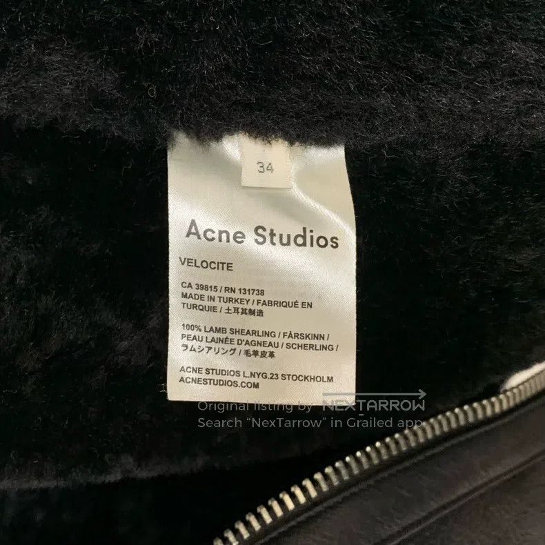 Acne Studios Acne Studios Leather and Fur Biker Jacket Size XXS / US 00 / IT 34 - 4 Thumbnail