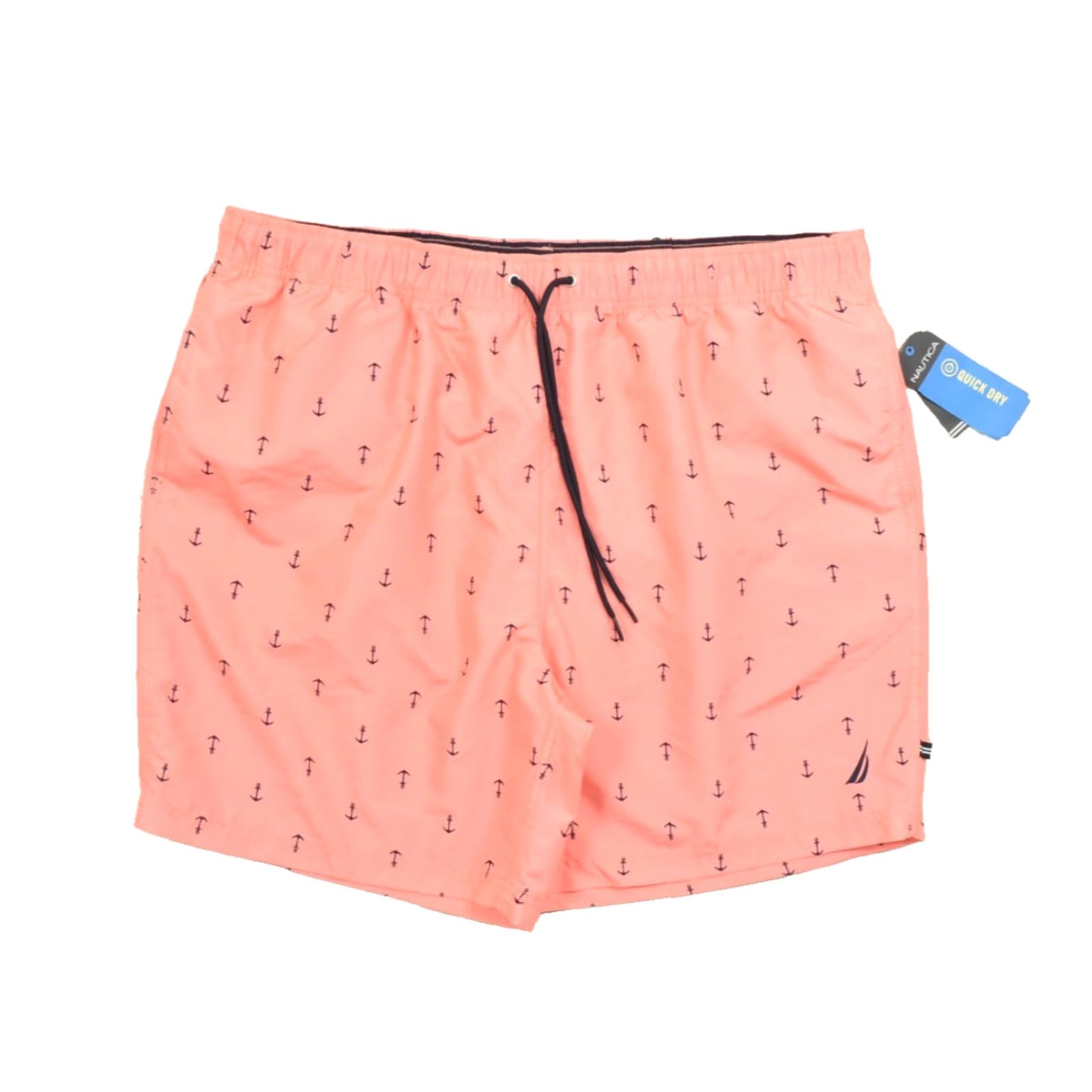 Nautica Nautica Men’s XXL Swim Trunk Shorts Pale Coral Anchor Print Quick Dry NEW Size US 39 - 2 Thumbnail
