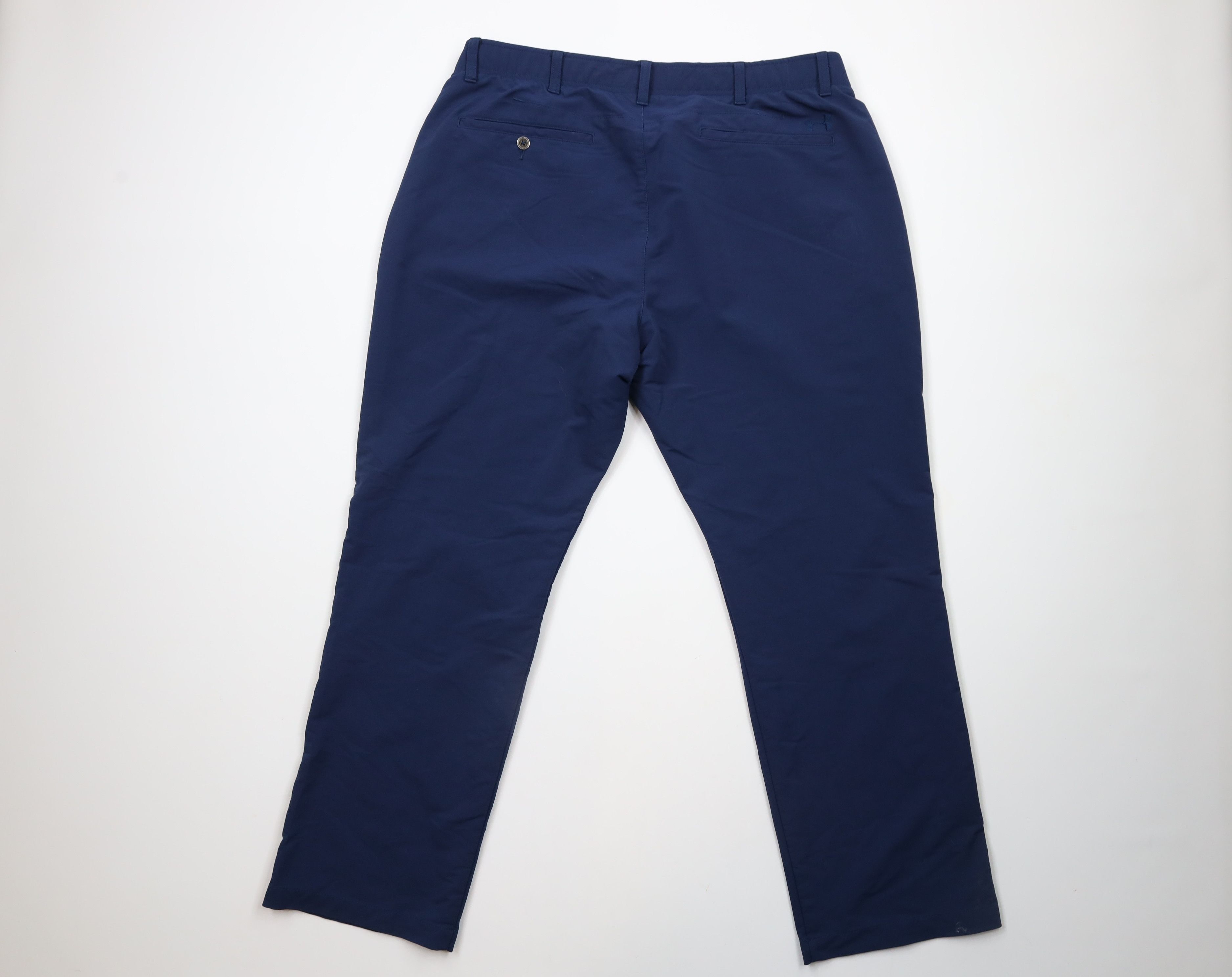Under Armour × Vintage Under Armour Stretch Tech Golfing Golf Chino Pants Blue Size US 40 / EU 56 - 7 Thumbnail
