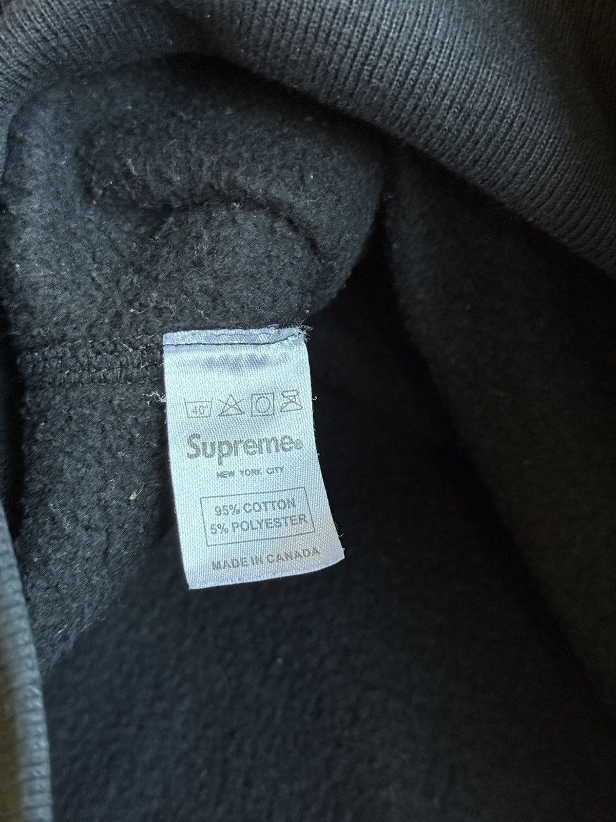 Supreme Supreme Purple on Black Box Logo Crewneck 2005 Size US L / EU 52-54 / 3 - 8 Thumbnail