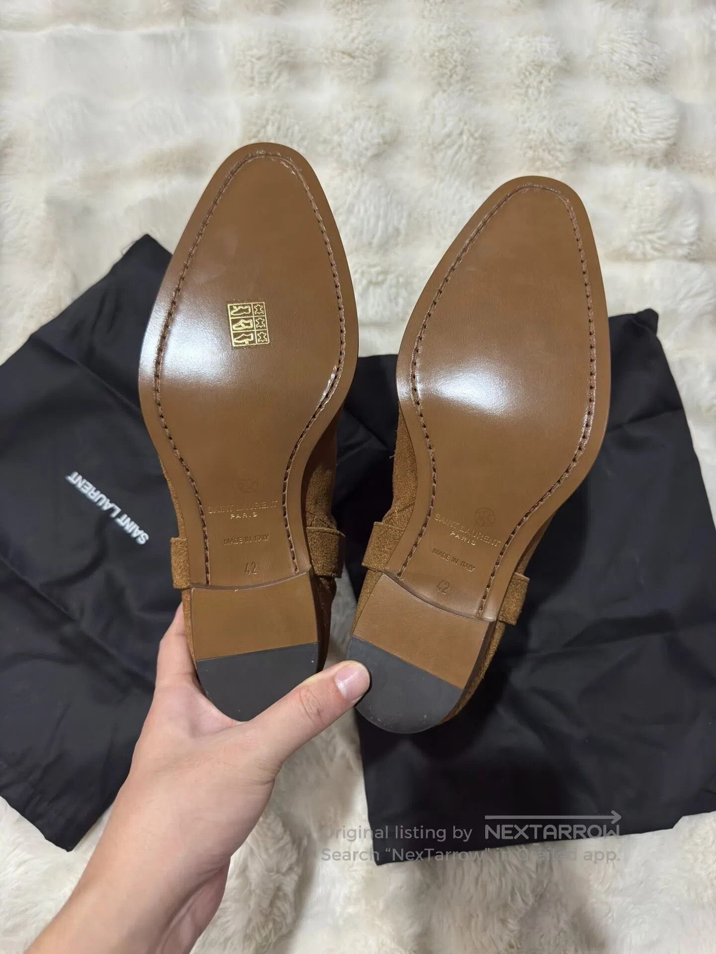 Saint Laurent Paris Saint Laurent Paris Suede Chelsea boots with buckle men's Size US 9 / EU 42 - 7 Thumbnail
