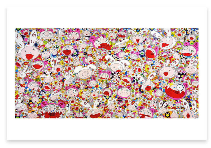 Takashi Murakami Takashi Murakami Hustle'n'Punch Postcard Mini Poster 4" x 6 Size ONE SIZE - 1 Thumbnail