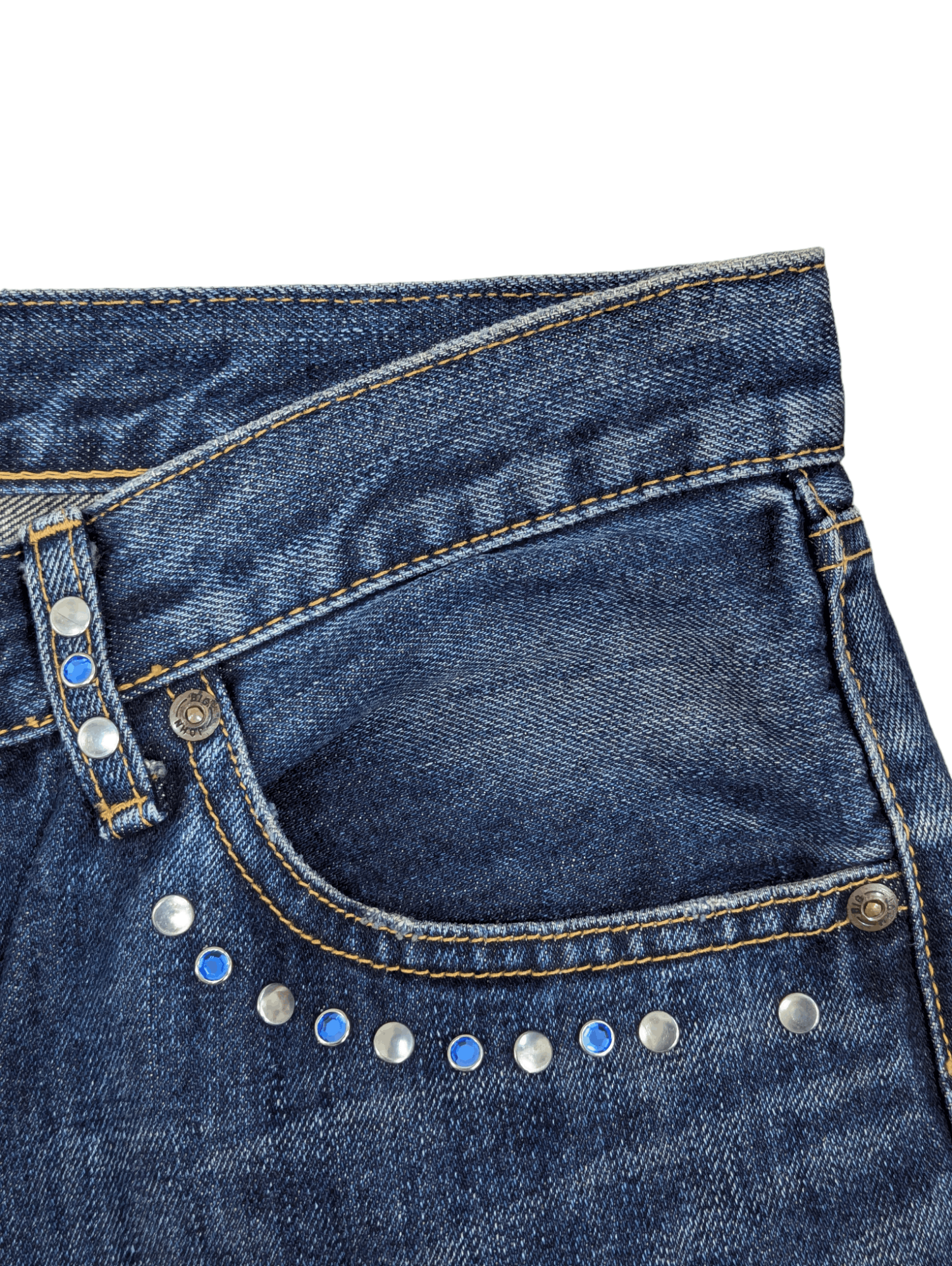 Big John Big John Flare Jeans Studded Flame Denim Size US 32 / EU 48 - 5 Thumbnail