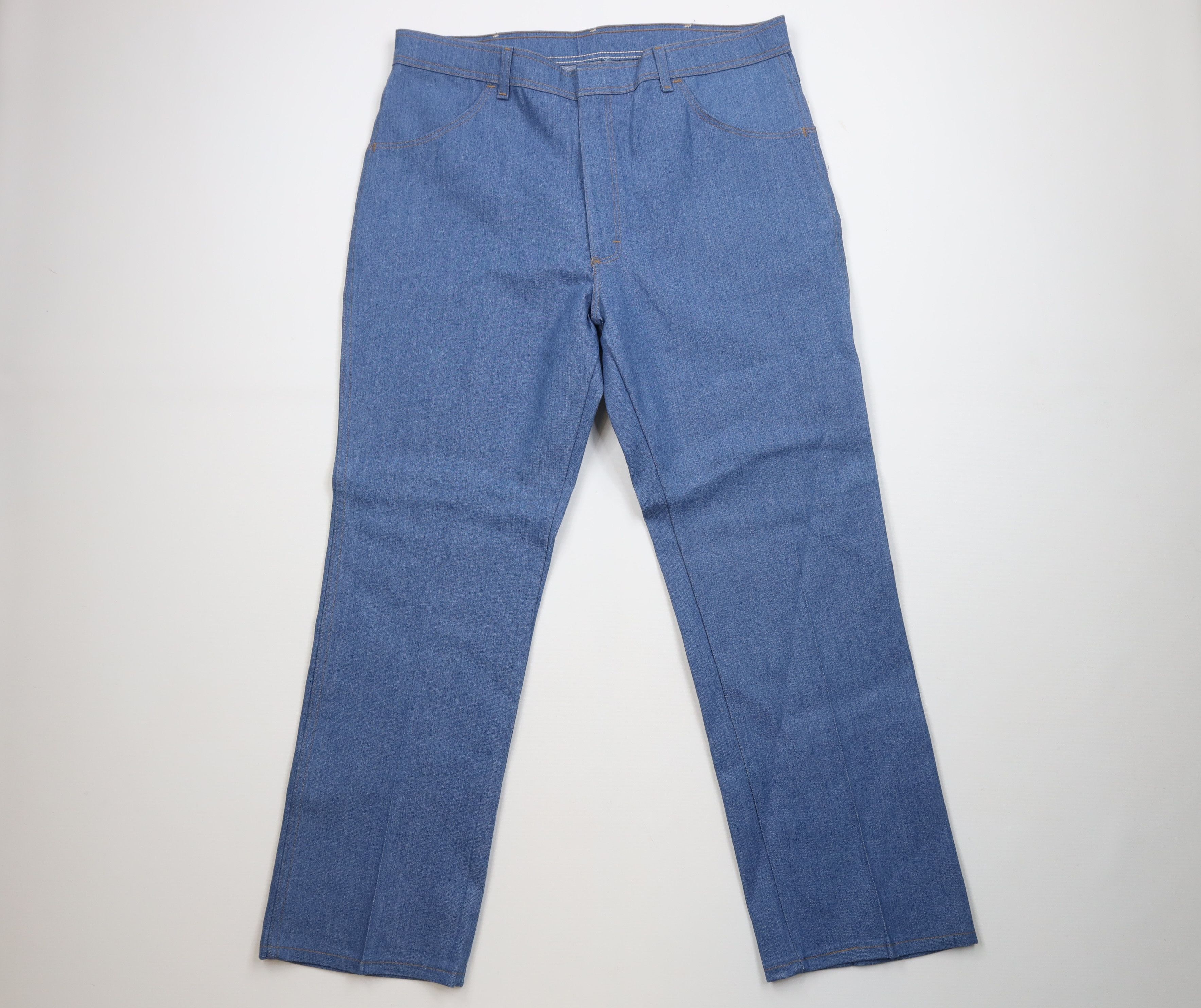 Wrangler Deadstock Vintage 90s Wrangler Flared Wide Leg Denim Jeans Size US 40 / EU 56 - 1 Thumbnail