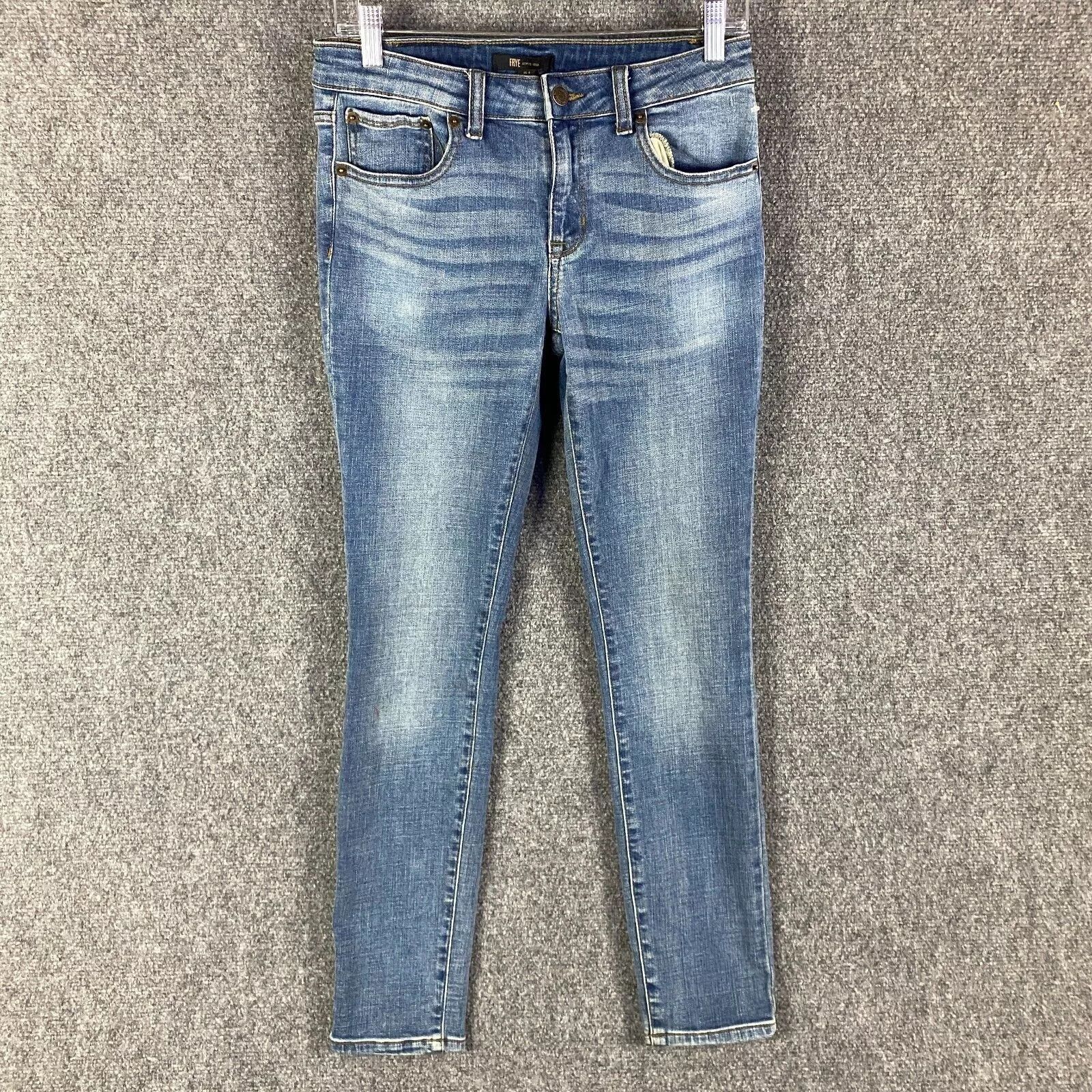 Frye Frye Jeans Women's Size 4 Skinny Denim Stretch Blue Mid Rise Size 27" / US 4 / IT 40 - 1 Thumbnail