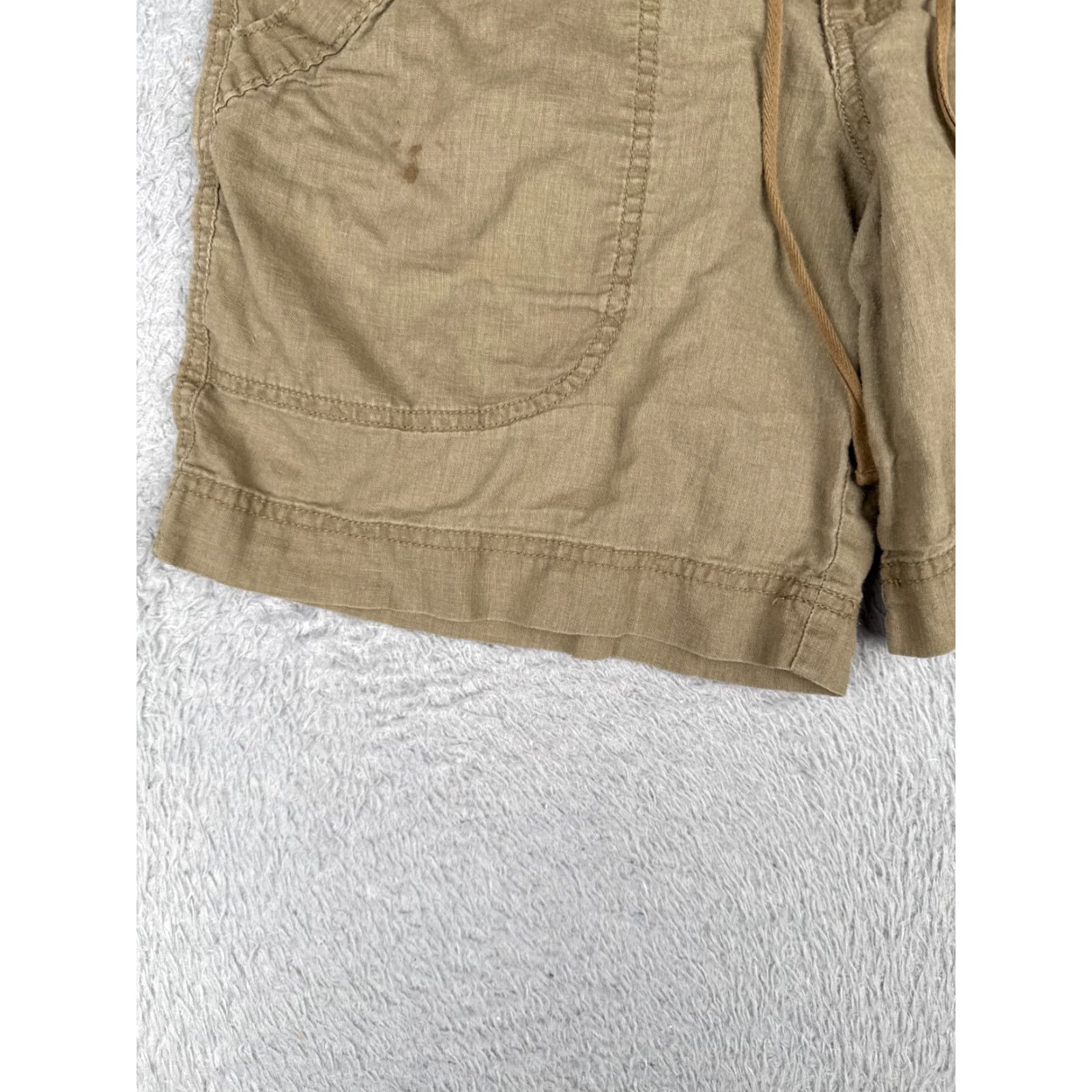 Patagonia Patagonia Shorts Women 6 Beige Hemp Shorts Drawstring Pockets Beach 29x8 Vintage: No Size 28" / US 6 / IT 42 - 3 Thumbnail