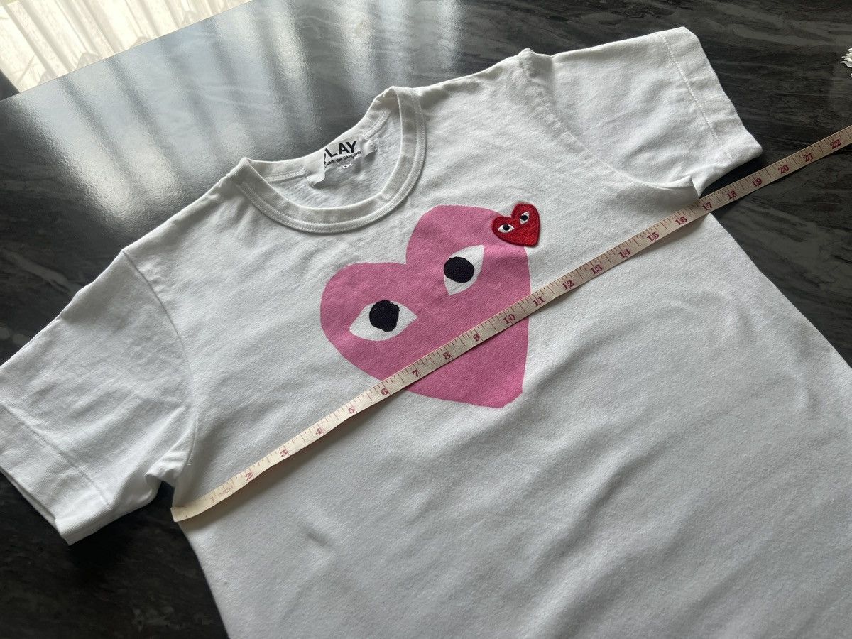 Comme des Garcons PLAY Comme de Garcons x Play : Center Pink & Red Embroider Heart Size M / US 6-8 / IT 42-44 - 10 Thumbnail