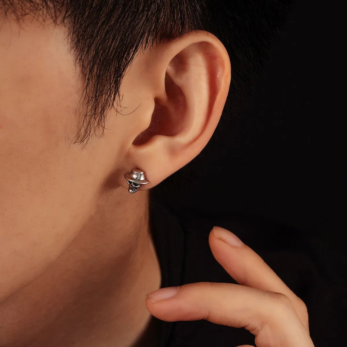 Jewelry Halloween Skull Head Earrings Size ONE SIZE - 4 Thumbnail