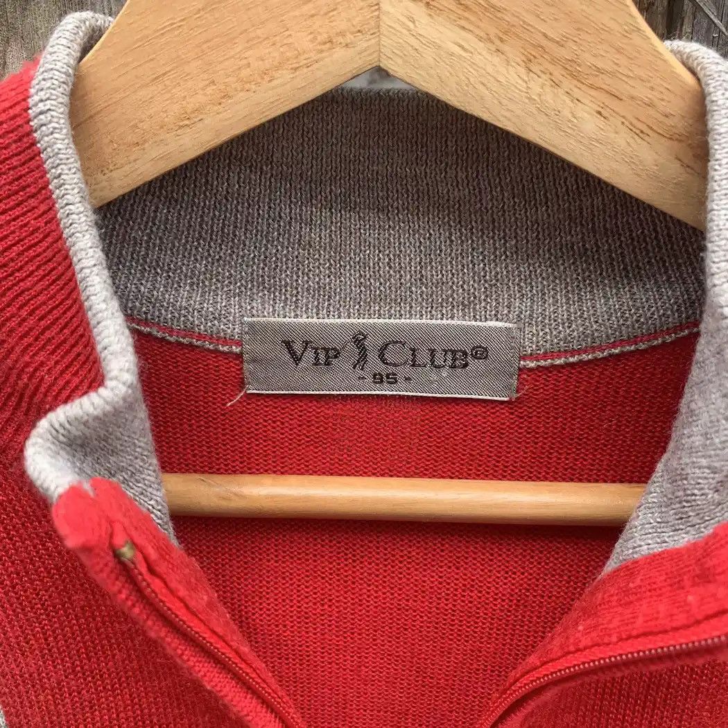 Japanese Brand × Vintage V.I.P Club Quarter Zip Sweater Jumper Pullover Size M Size US M / EU 48-50 / 2 - 6 Thumbnail