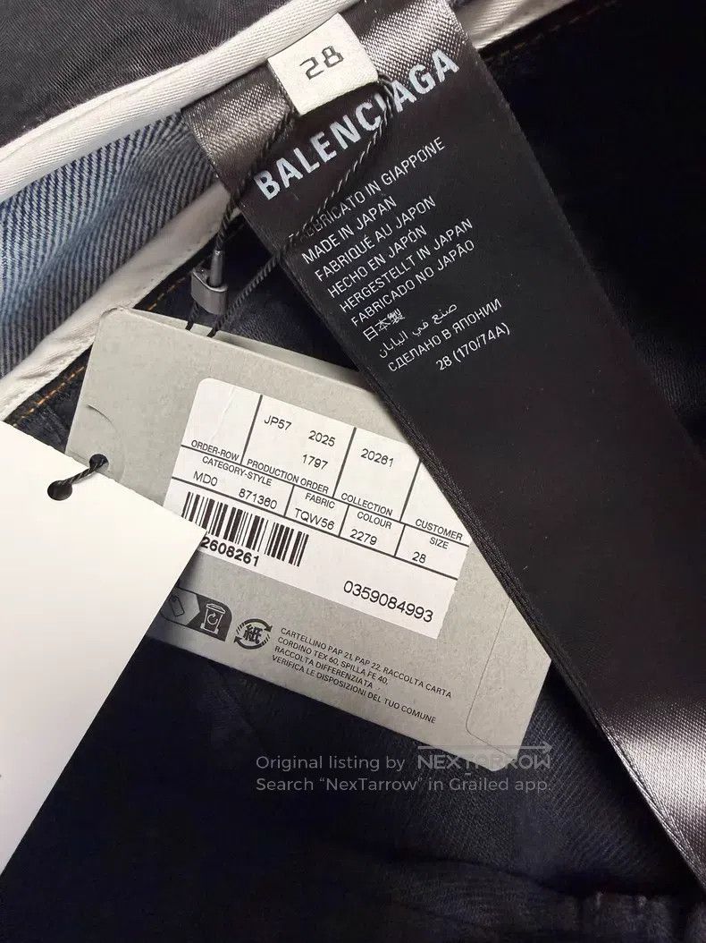 Balenciaga Balenciaga Black Japanese twill fabric denim shorts Size US 28 / EU 44 - 5 Thumbnail