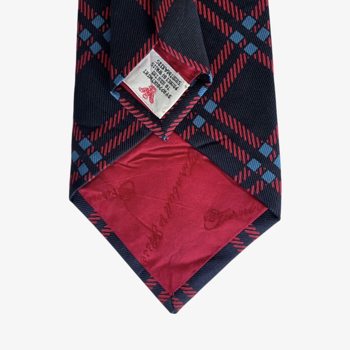Turnbull & Asser Vintage 90s Turnbull And Asser Tartan Print Silk Tie Size ONE SIZE - 2 Thumbnail