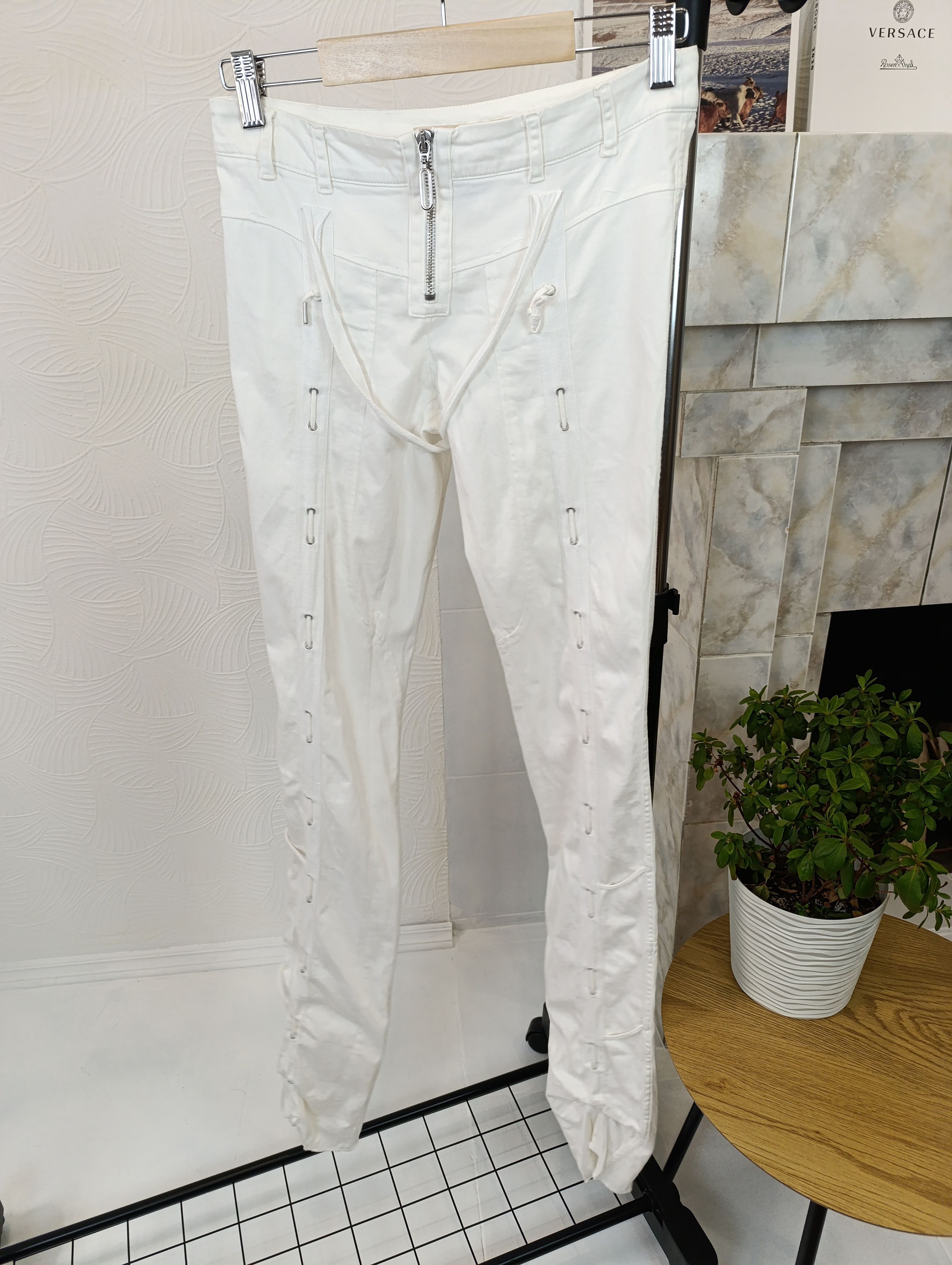 Versus Versace WOMEN'S AVANT GARDE OPIUM DRAWSTRING PANTS VERSUS VERSACE Size 26" / US 2 / IT 38 - 3 Thumbnail