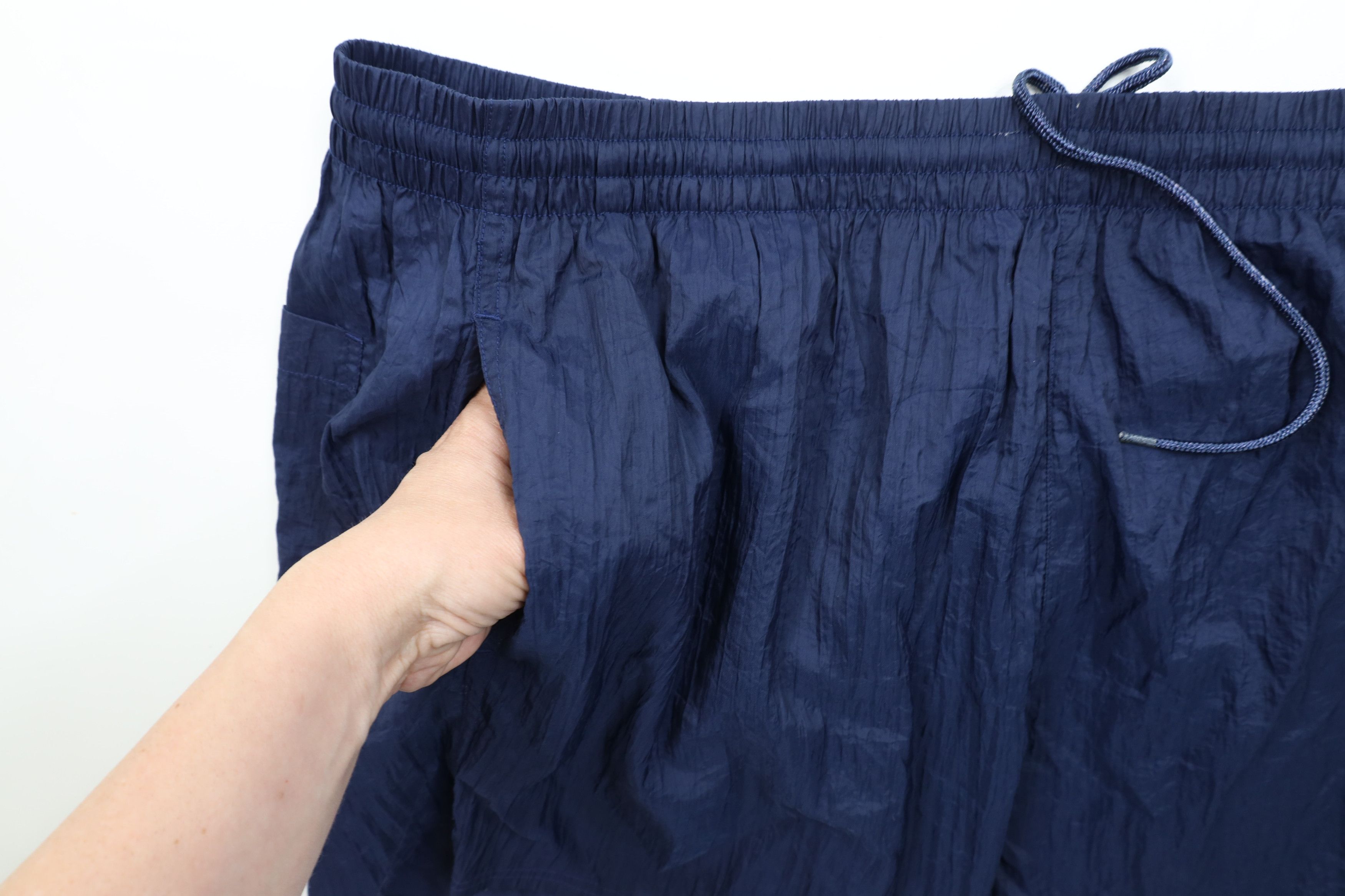Reebok × Vintage Vintage 90s Reebok Above Knee Shorts Baggies Blue Nylon Size US 34 / EU 50 - 8 Thumbnail