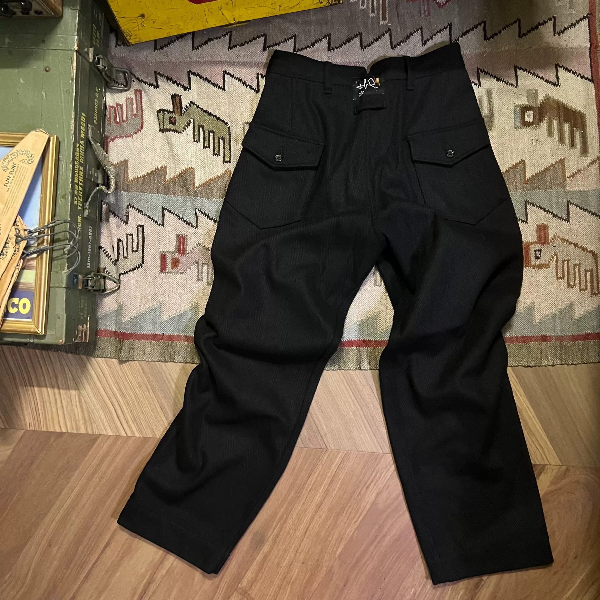 Vintage Black Willow Pants for Stylish Outfits Size US 32 / EU 48 - 1 Thumbnail