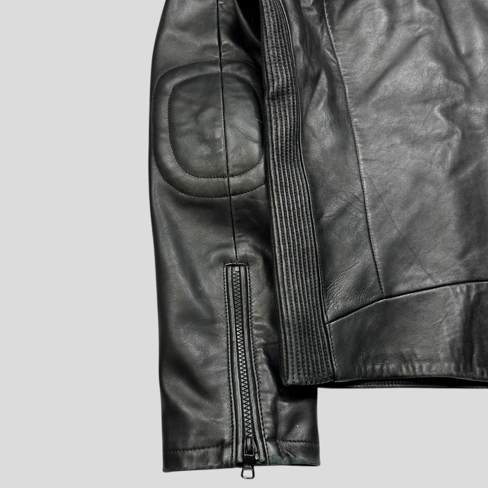 Armani Armani Leather Moto Padded Biker Jacket - S Size US S / EU 44-46 / 1 - 5 Thumbnail