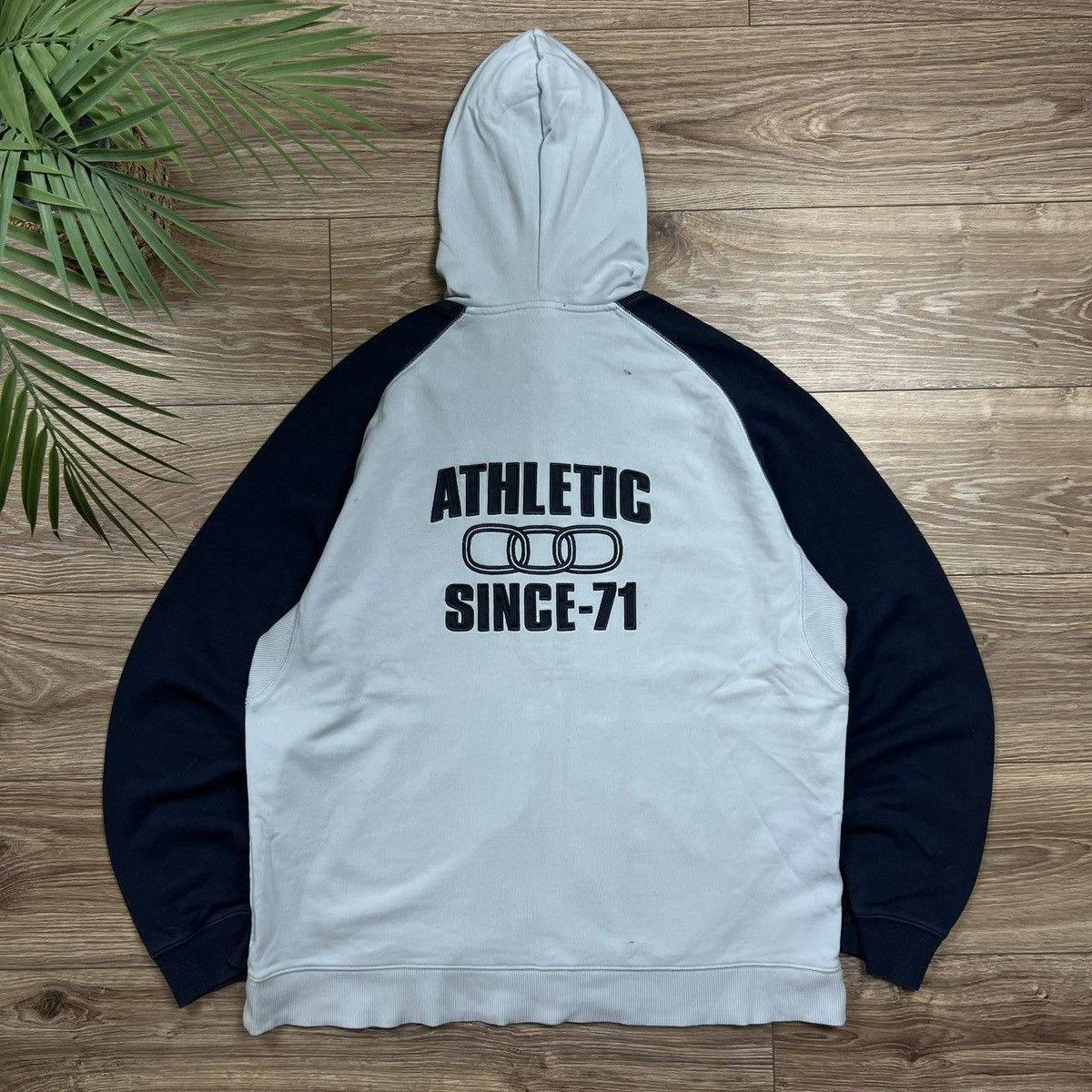 Nike 90s Nike Athletic Vintage Big Logo Oversized Zip Hoodie Size US XL / EU 56 / 4 - 2 Thumbnail