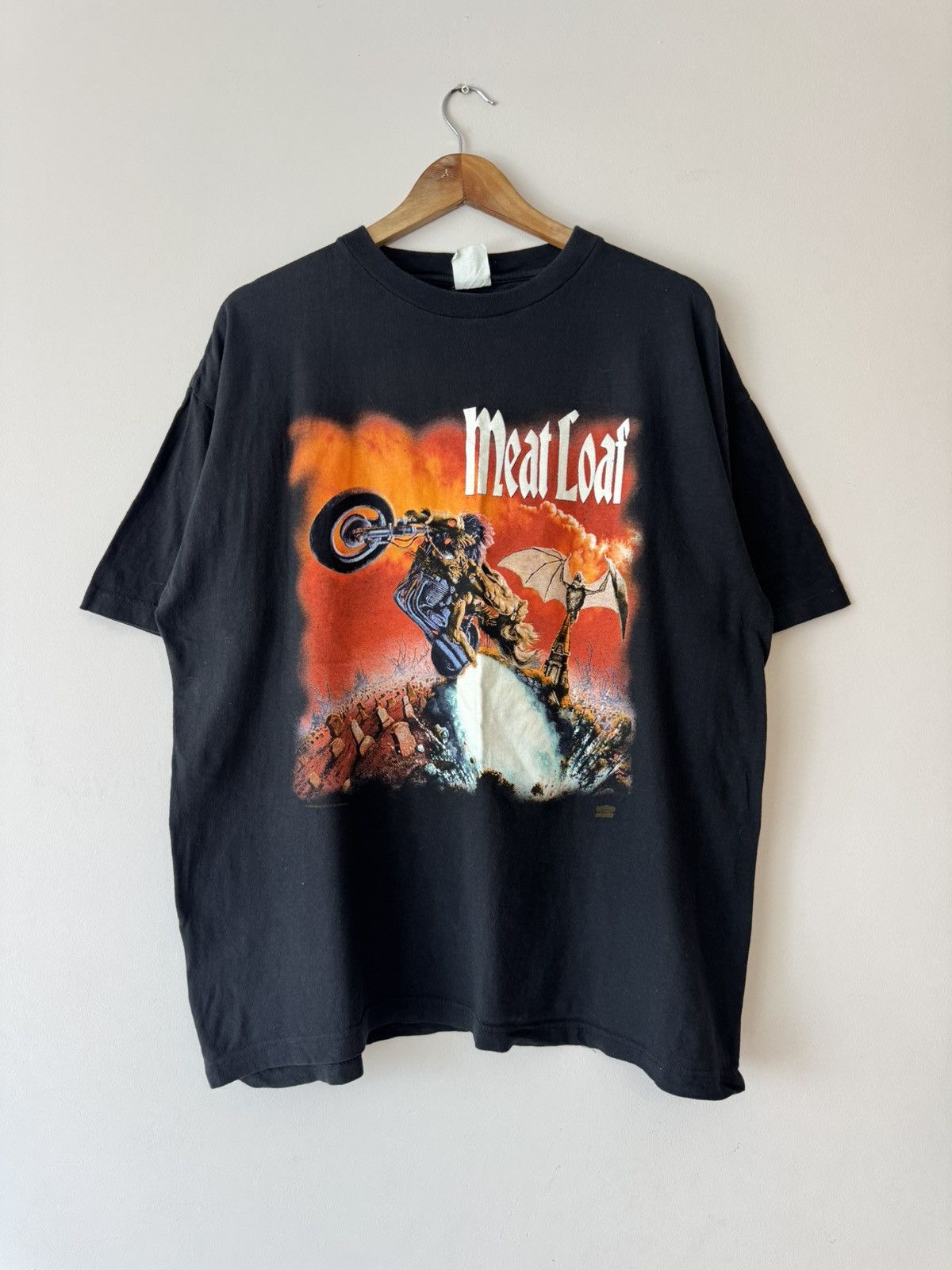Band Tees Vintage Meat Loaf 1994 Bat Out Of Hell Shirt Rock T-shirt Size US XXL / EU 58 / 5 - 1 Thumbnail