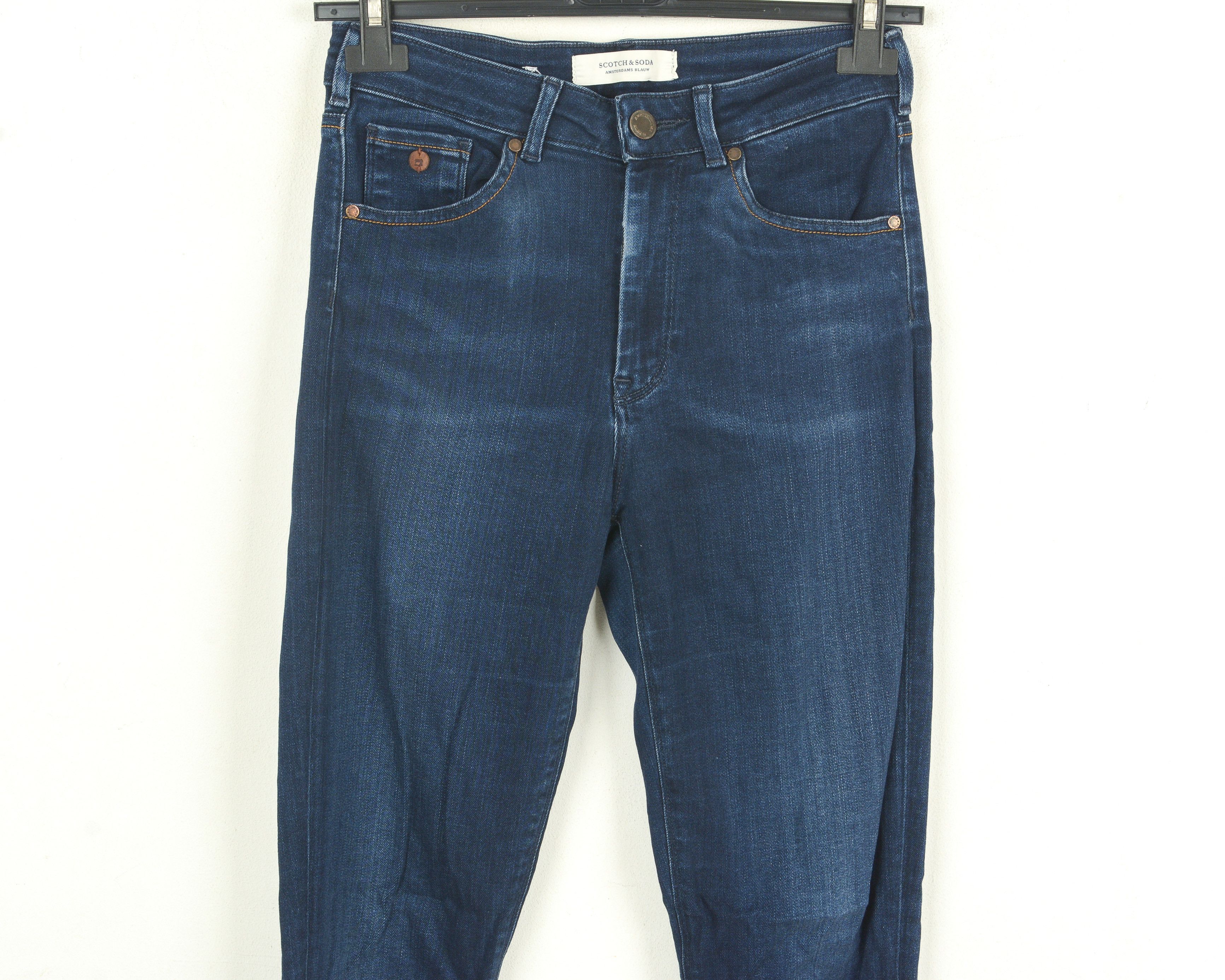 Scotch & Soda Womens W28 L34 Jeans Trousers Pants Denim Slim High Rise Size 28" / US 6 / IT 42 - 2 Thumbnail