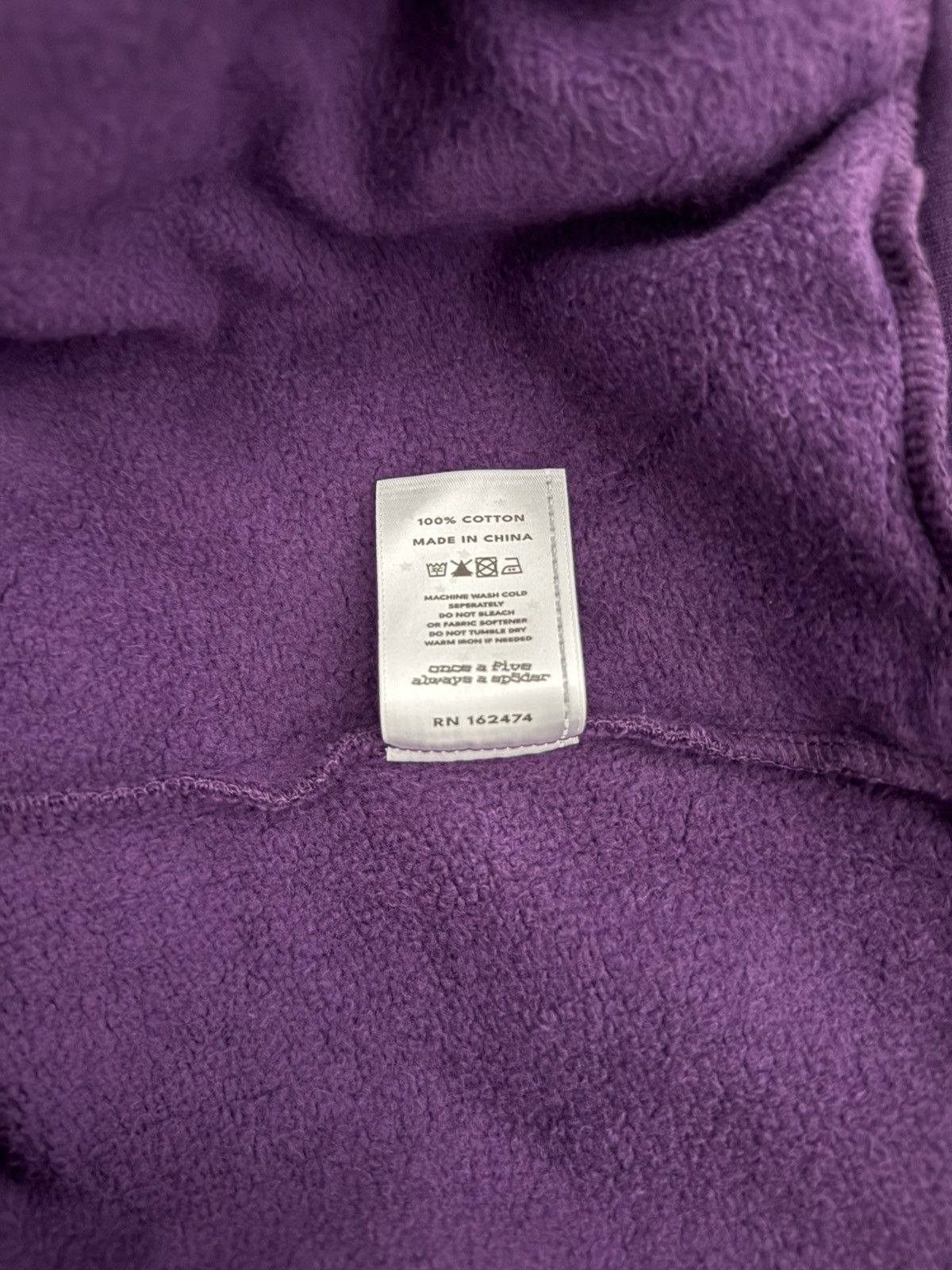 Sp5der Sp5der Purple Star OG Web V2 Hoodie XXL Size US XXL / EU 58 / 5 - 7 Thumbnail