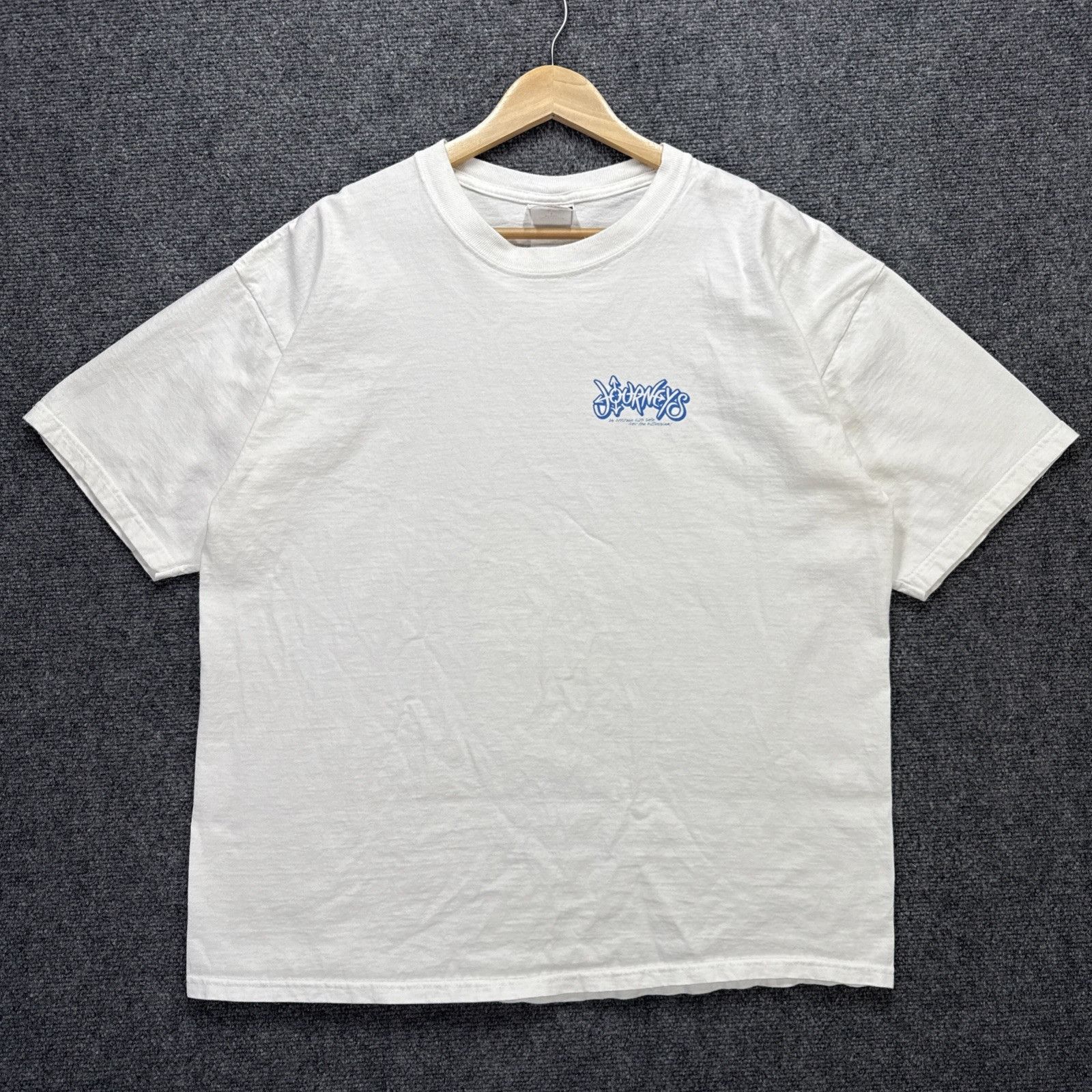 Vintage Vintage Journeys Shirt Mens XL White Y2K Skate Shoes Store Size US XL / EU 56 / 4 - 3 Thumbnail