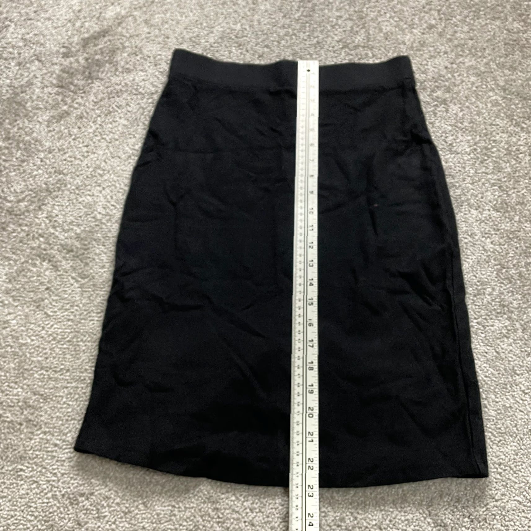 Forever 21 VINTAGE Forever 21 Women's Pencil Skirt Knee Length Stretch Business Casual Fall Spring Summer Winter Black M Size 32" / US 10 / IT 46 - 6 Thumbnail