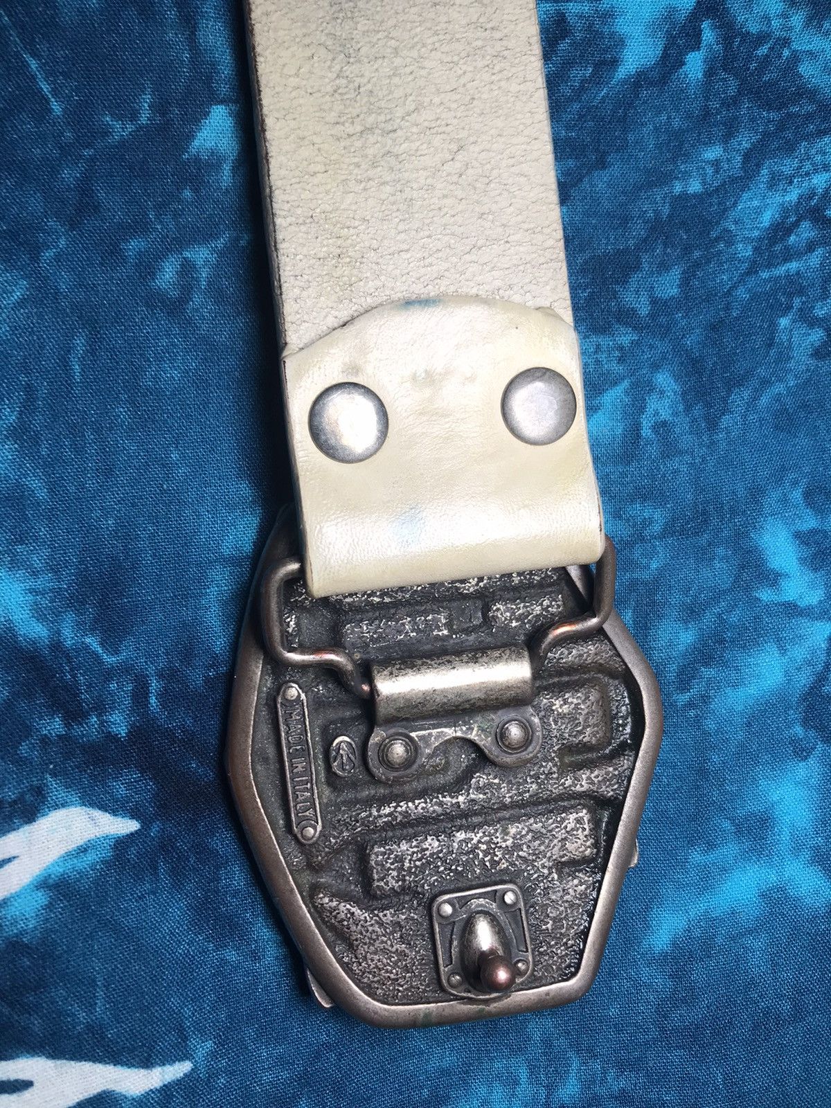 Energie Vintage Leather Belt Rodeo ENERGIE Y2K Size 34 - 16 Thumbnail