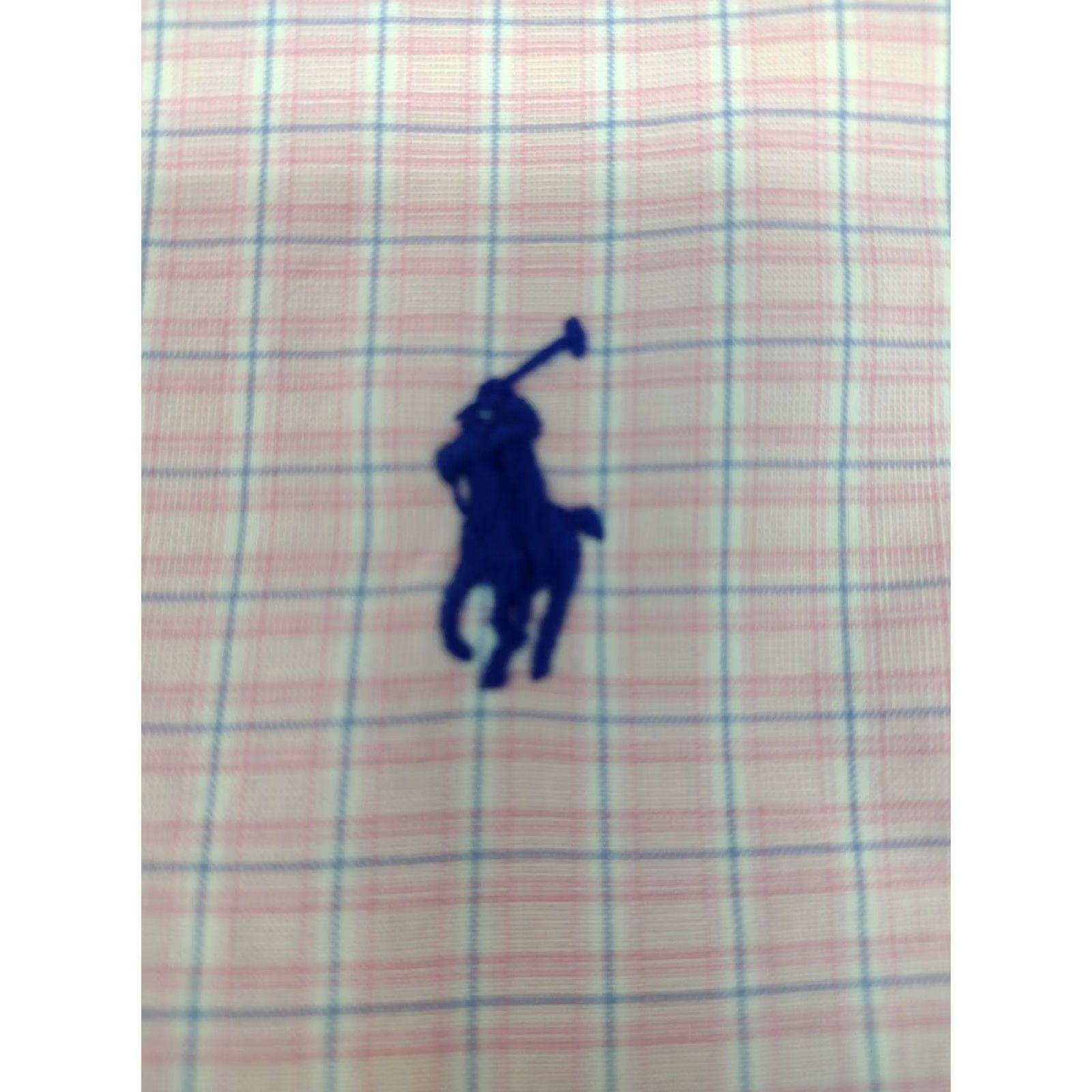 Ralph Lauren Ralph Lauren Custom Fit Long Sleeve Shirt Mens Size 16 34/35 Pink Blue Striped Button-Up Collared Slim Regular 100% Cotton Size US L / EU 52-54 / 3 - 2 Thumbnail