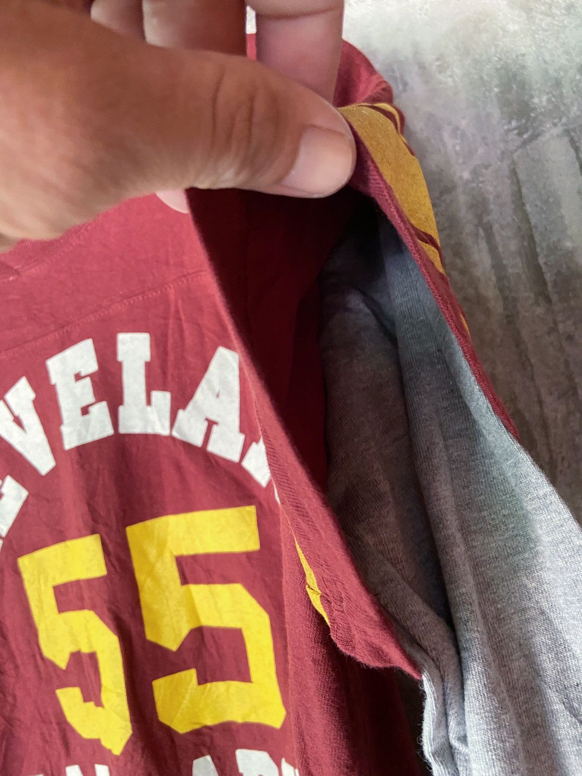 Japanese Brand DOUBLE LAYER CLEVELAND 55 BALLPARKS LONG SLEEVE Size US L / EU 52-54 / 3 - 6 Thumbnail