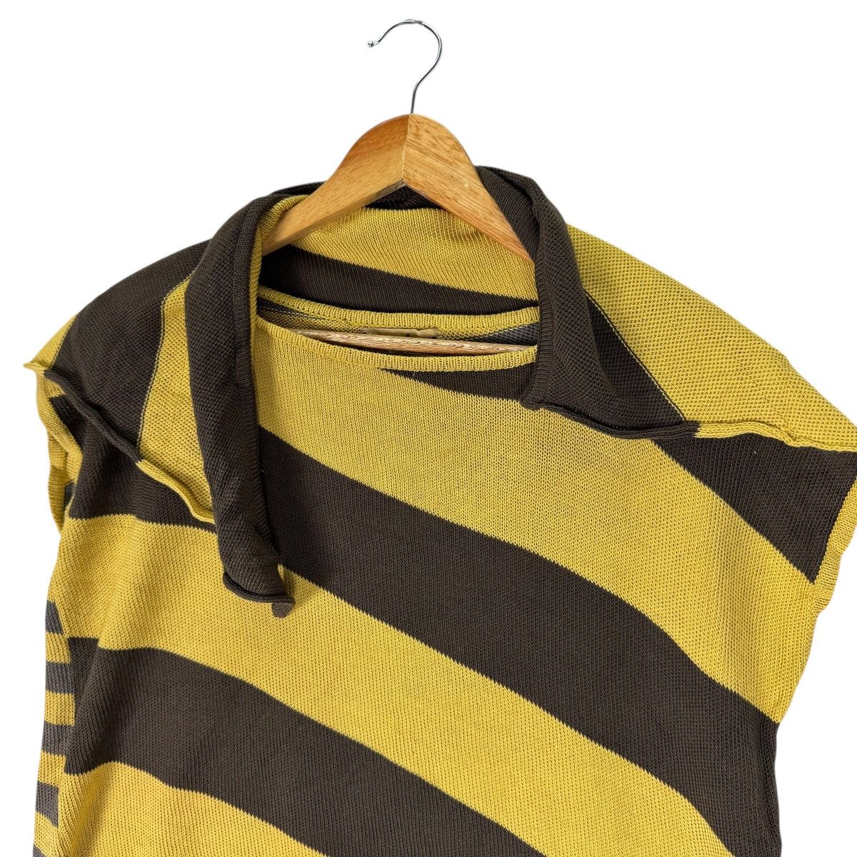 Issey Miyake 🔥70s ISSEY MIYAKE KNITWEAR STRIPED SLEEVELESS Size M / US 6-8 / IT 42-44 - 8 Thumbnail
