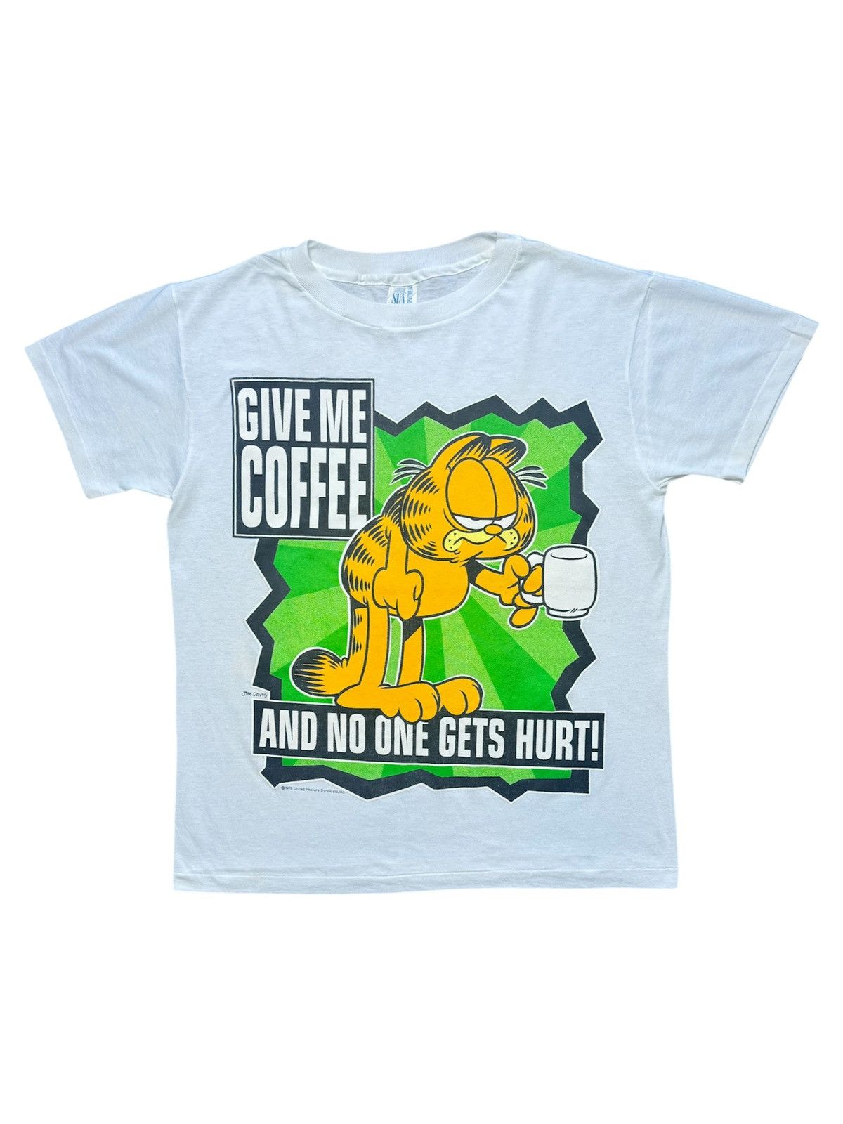 Cartoon Network × Vintage Vintage 1978 Garfield Jim Davis Give Me Coffee T-shirt Size US L / EU 52-54 / 3 - 1 Thumbnail