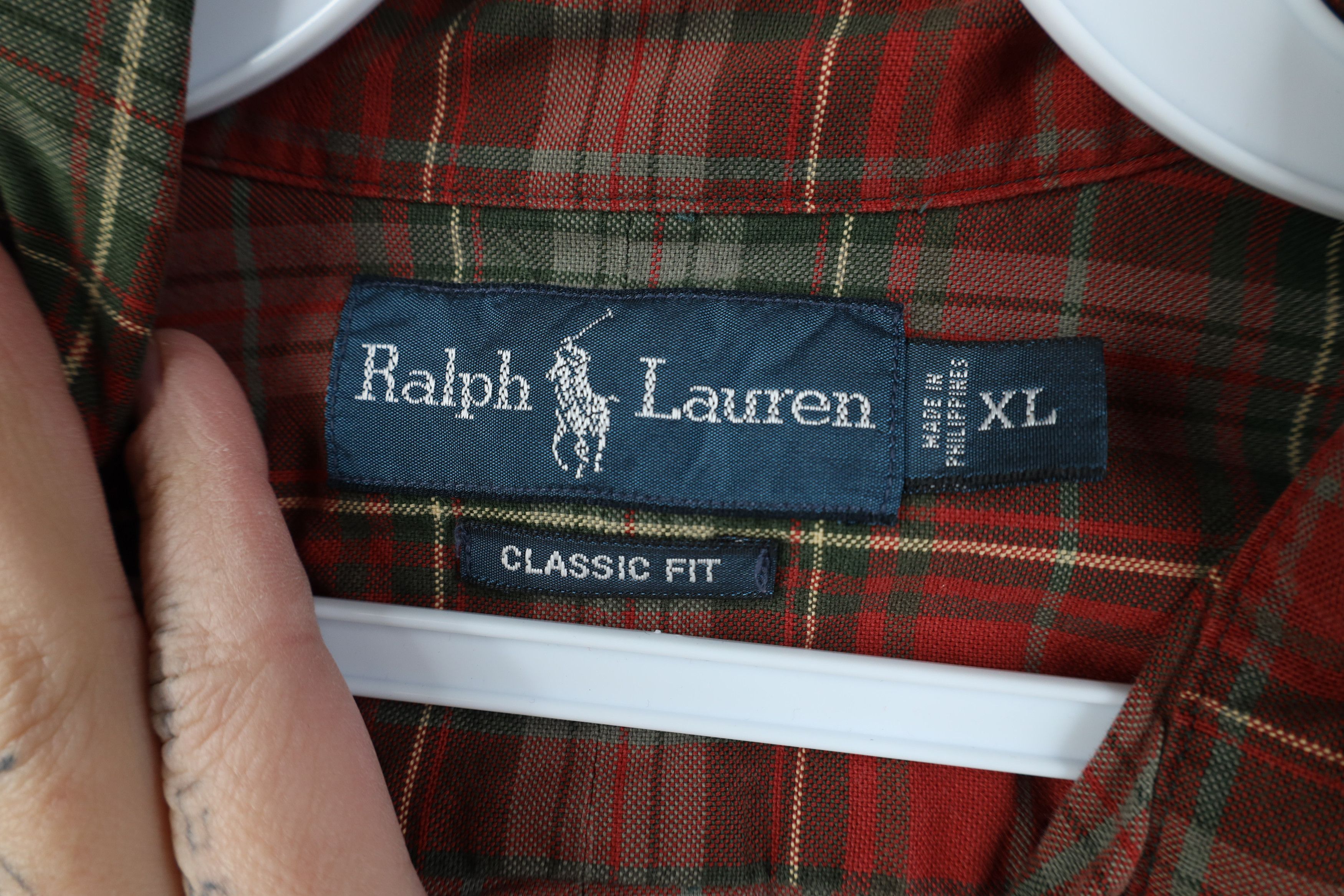 Ralph Lauren Vintage 90s Ralph Lauren Collared Button Down Shirt Plaid Size US XL / EU 56 / 4 - 7 Thumbnail
