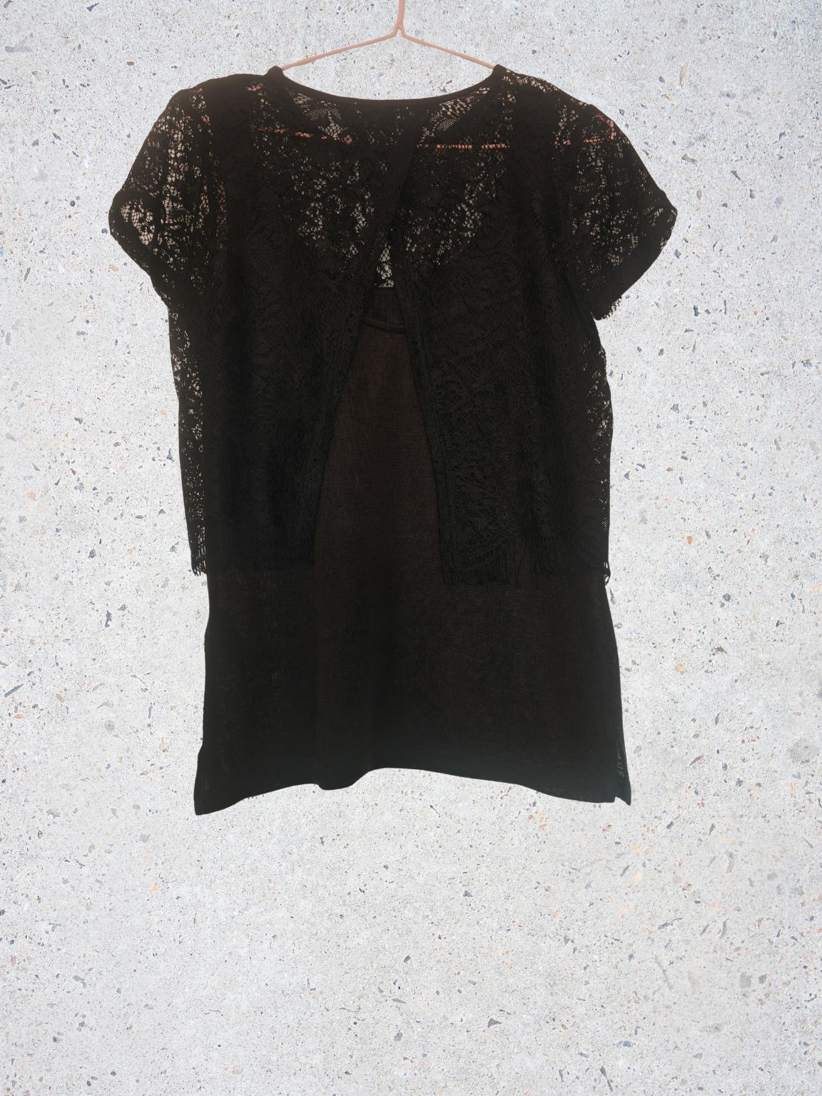 Other Y2K Black Lace Women's Lace Layered Top Grunge size S Size S / US 4 / IT 40 - 2 Thumbnail