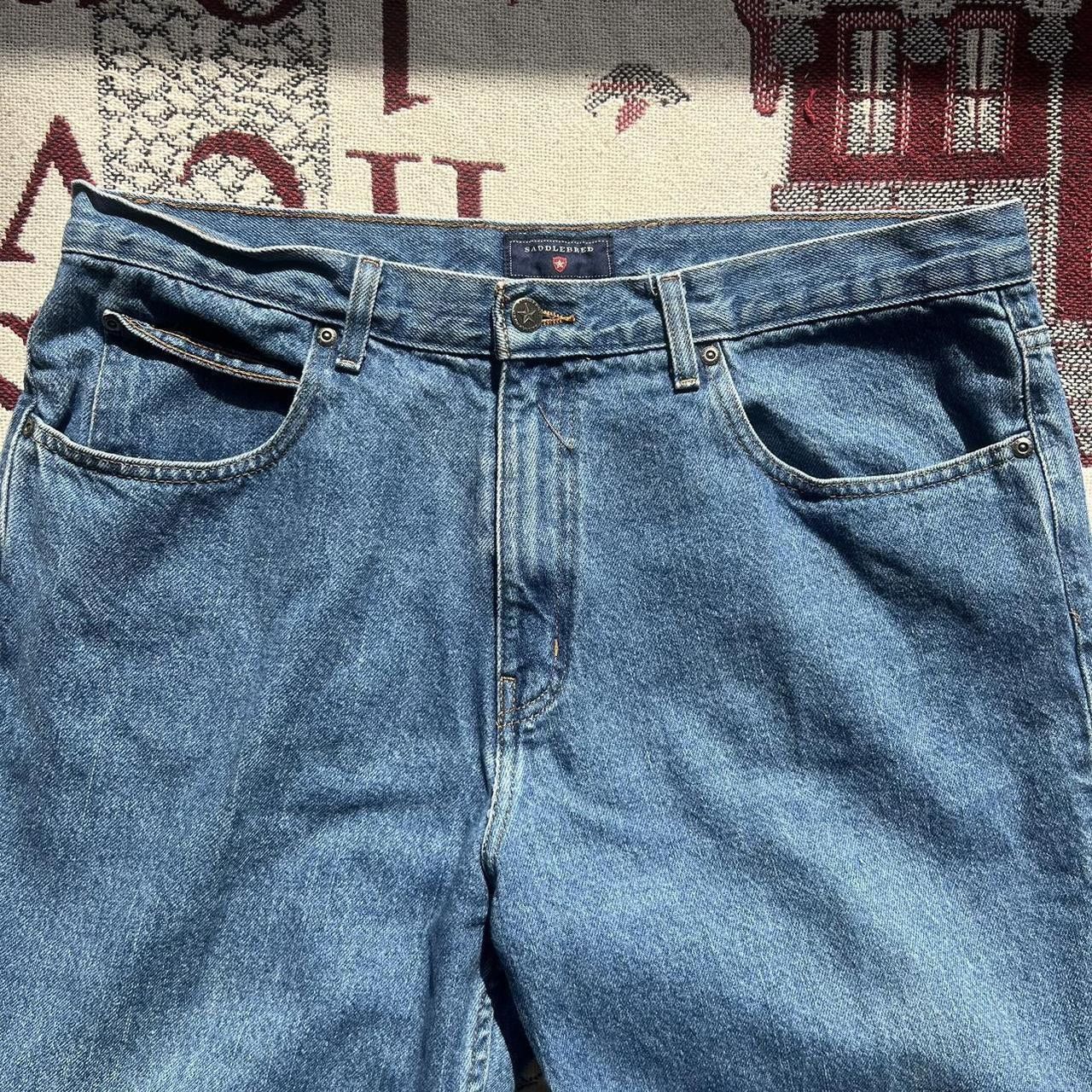 Vintage Vintage Y2K/2000s Baggy Dark Wash Workwear style Denim Jeans! Size US 38 / EU 54 - 6 Thumbnail