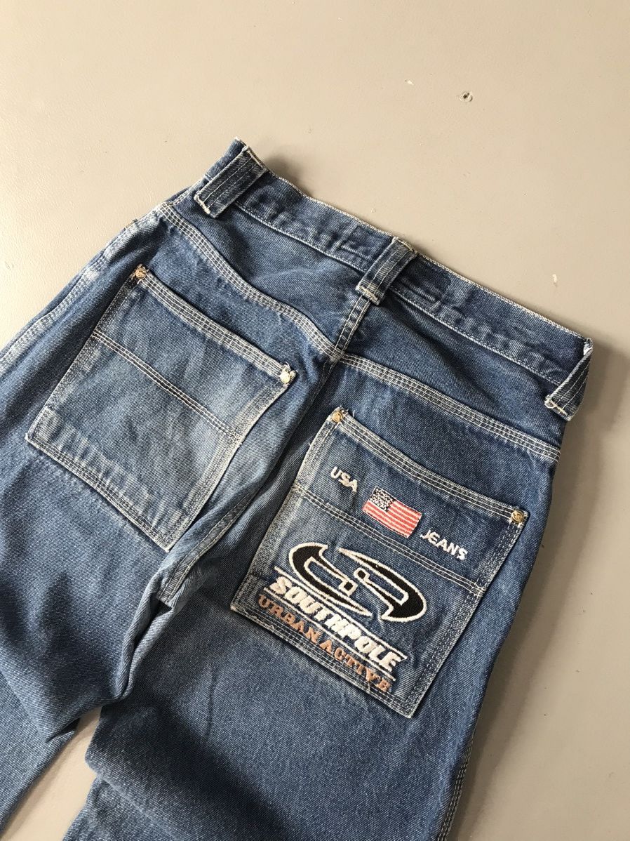 JNCO × Southpole × Vintage Vintage Southpole SpellOut embroidered denim Size US 26 / EU 42 - 12 Thumbnail