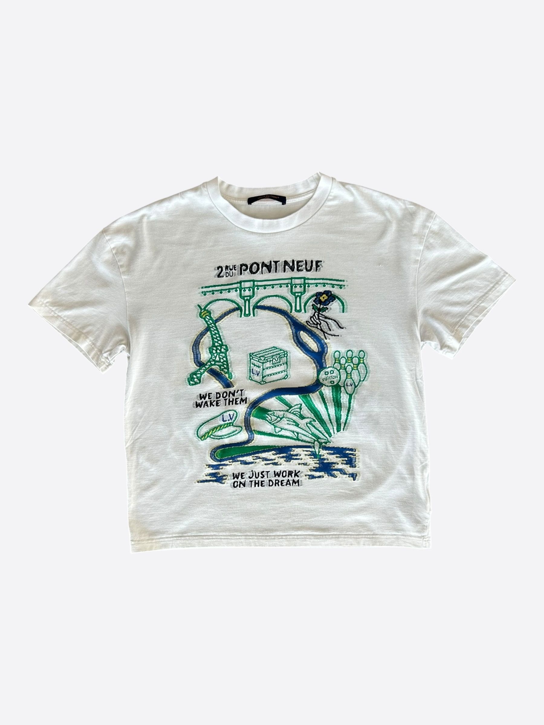 Louis Vuitton Louis Vuitton 2 Rue Pont Neuf Graphic T-Shirt Size S 